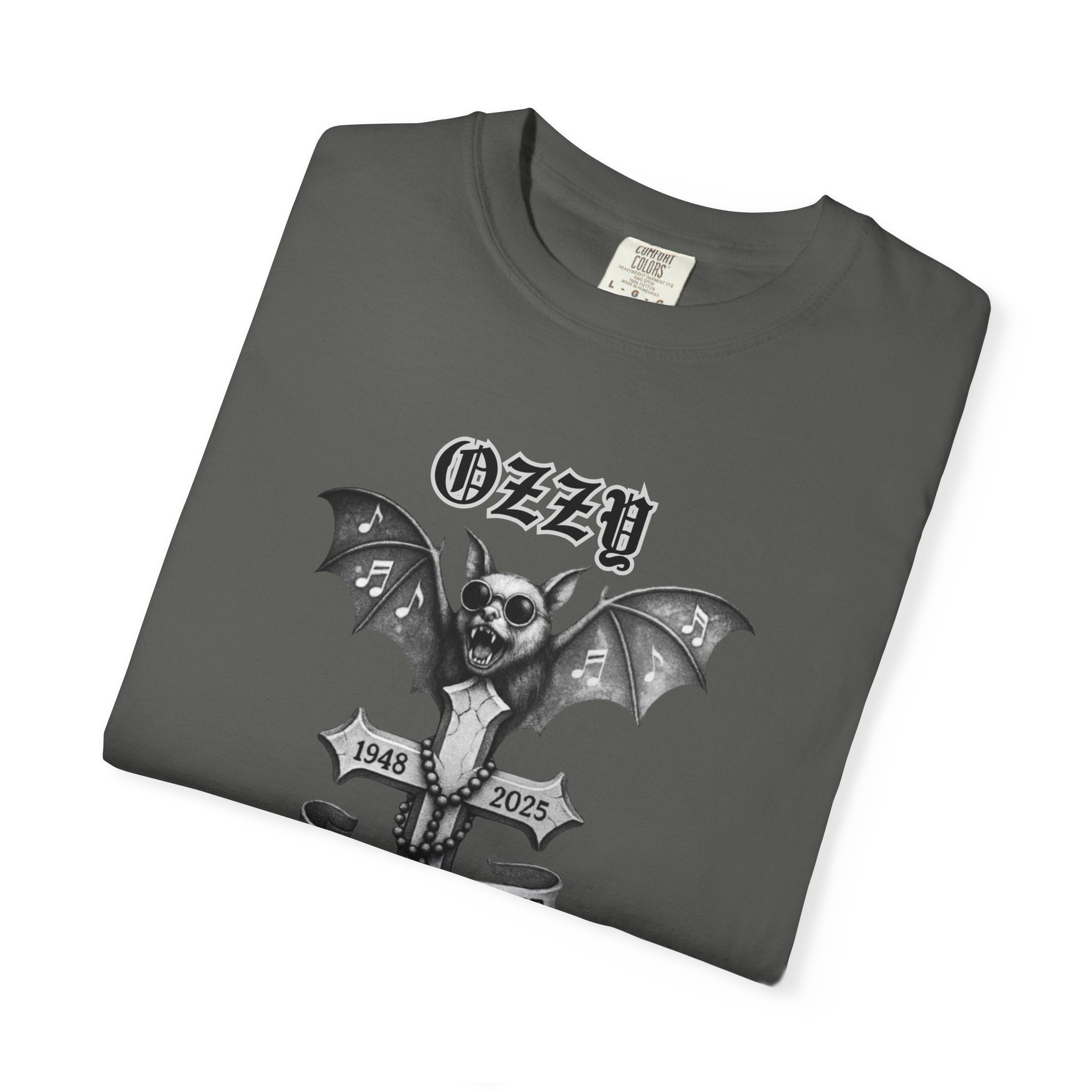 OZZY Bat Memorial T-Shirt, Memorial Blk Sabbath, Music Lover Tee, Ozzy Fan Shirt, Rock T-Shirt, Ozzy Unisex T-Shirts