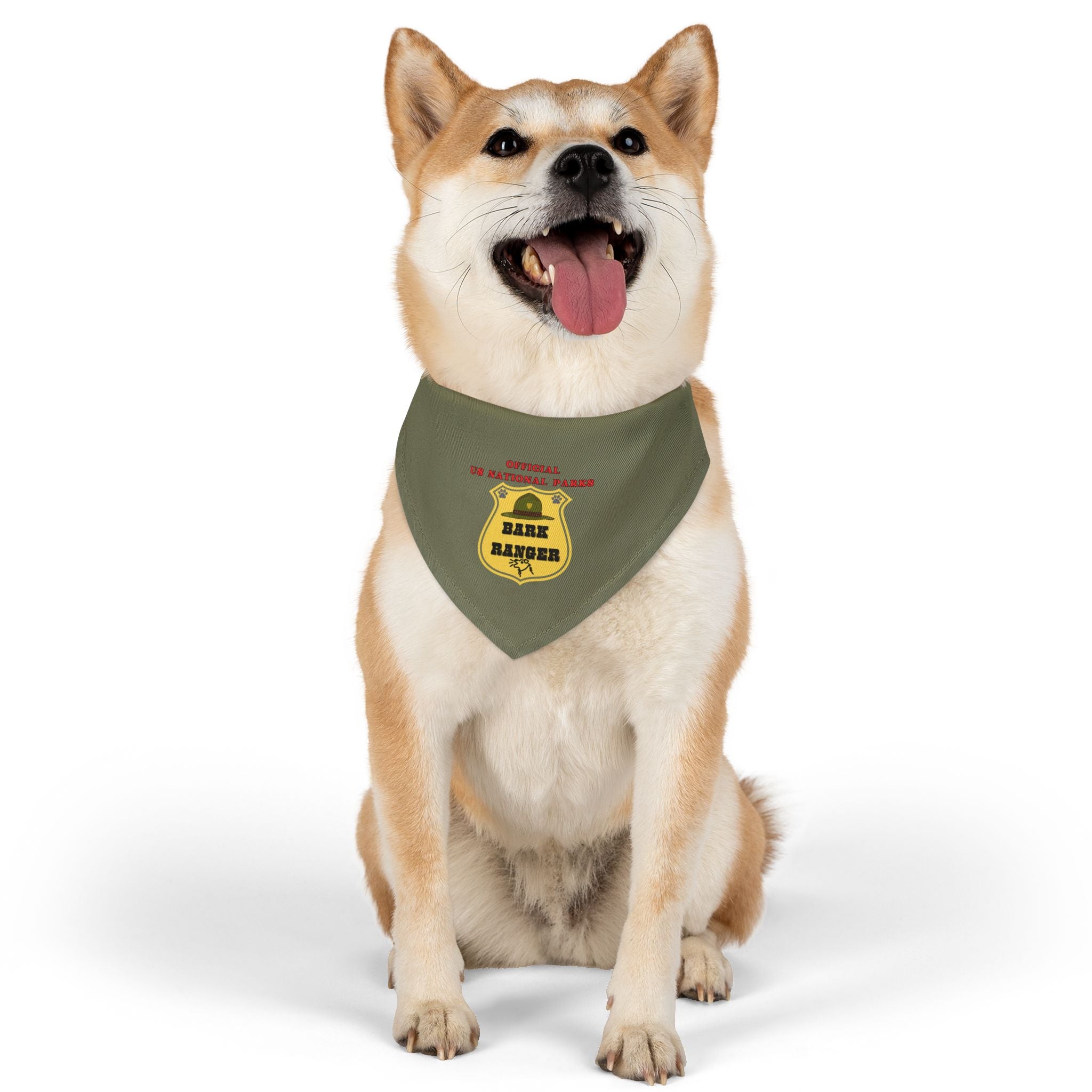 Bark Ranger Pet Bandana with Collar