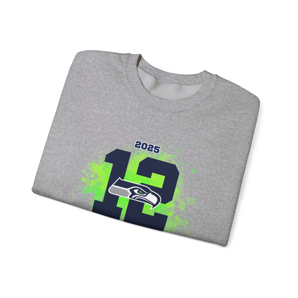 Seattle Seahawks 12th Man NFC Champions 2025 Crewneck Sweatshirt