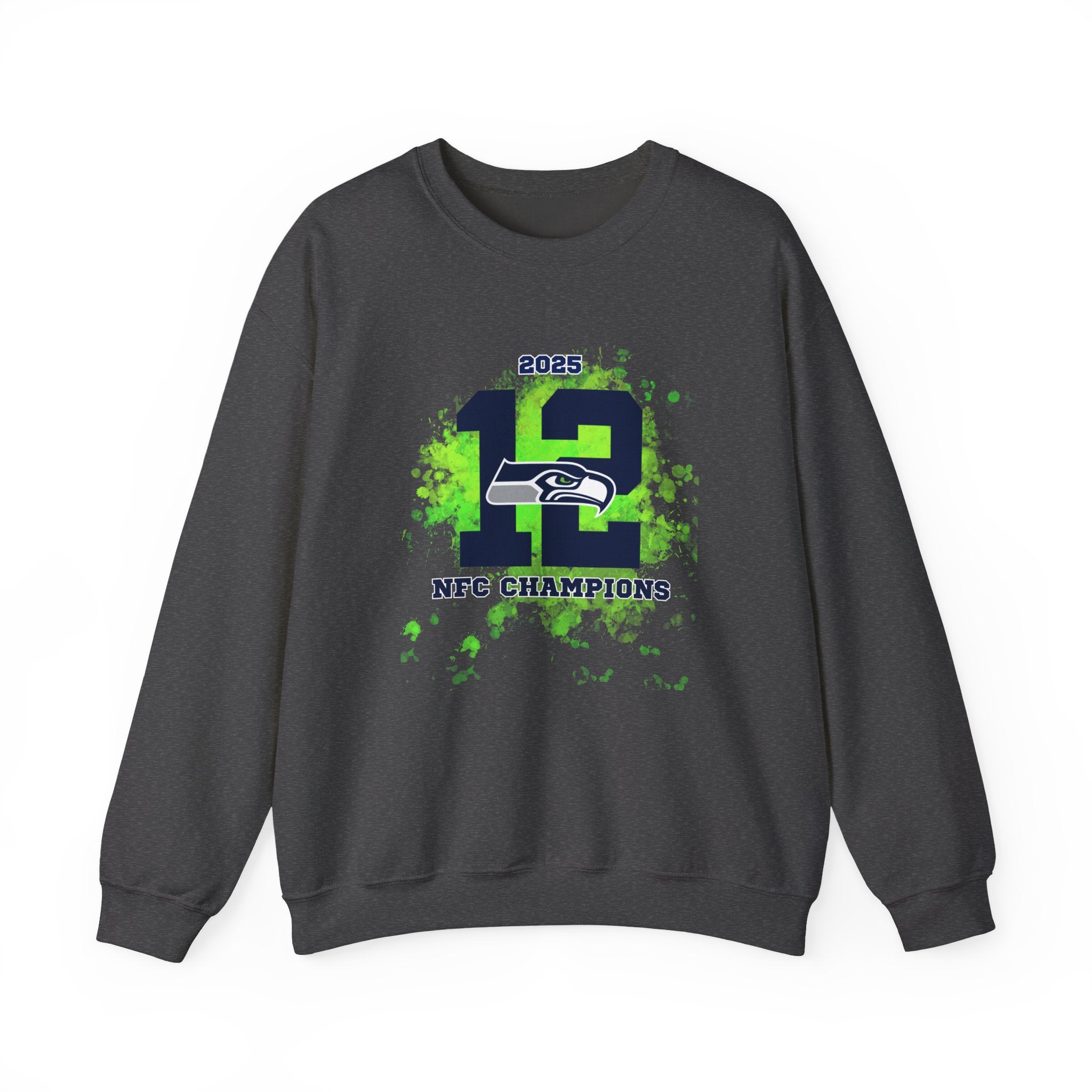 Seattle Seahawks 12th Man NFC Champions 2025 Crewneck Sweatshirt