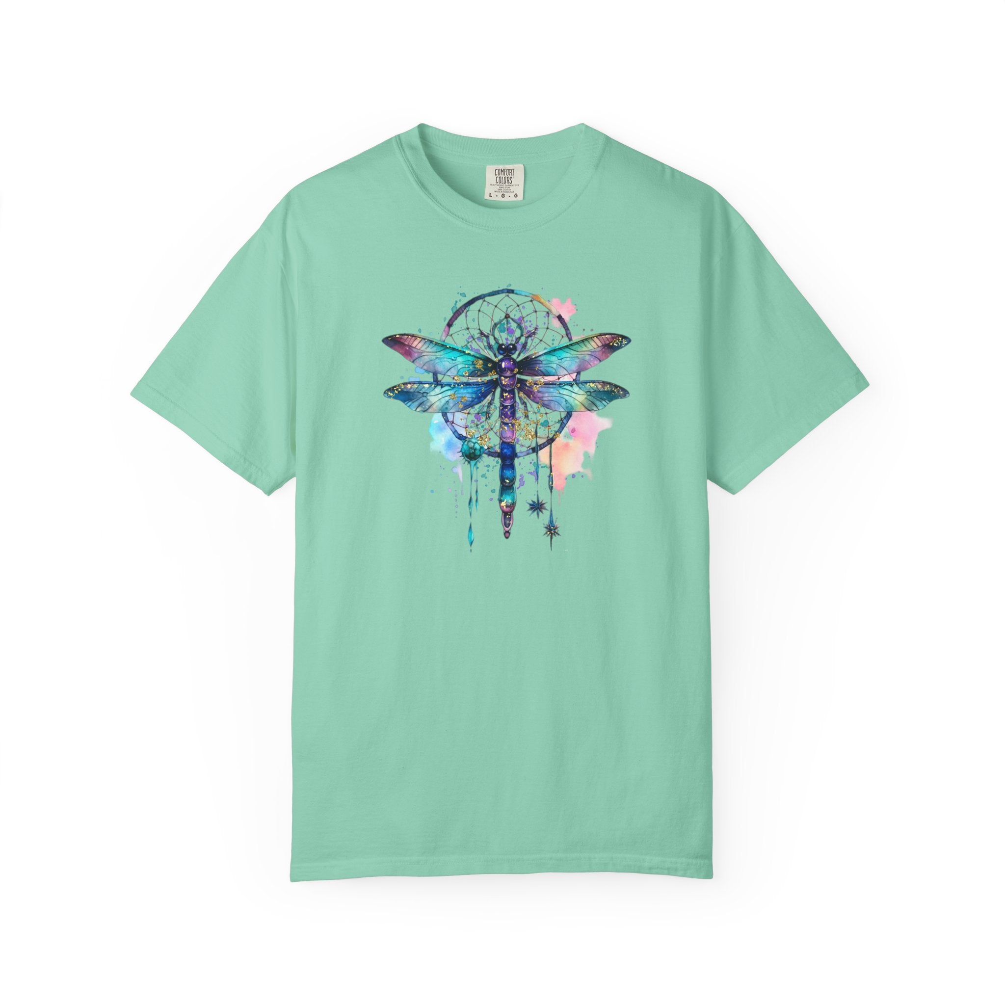 Blue Dragonfly Dreamcatcher T-Shirt for Men and Women