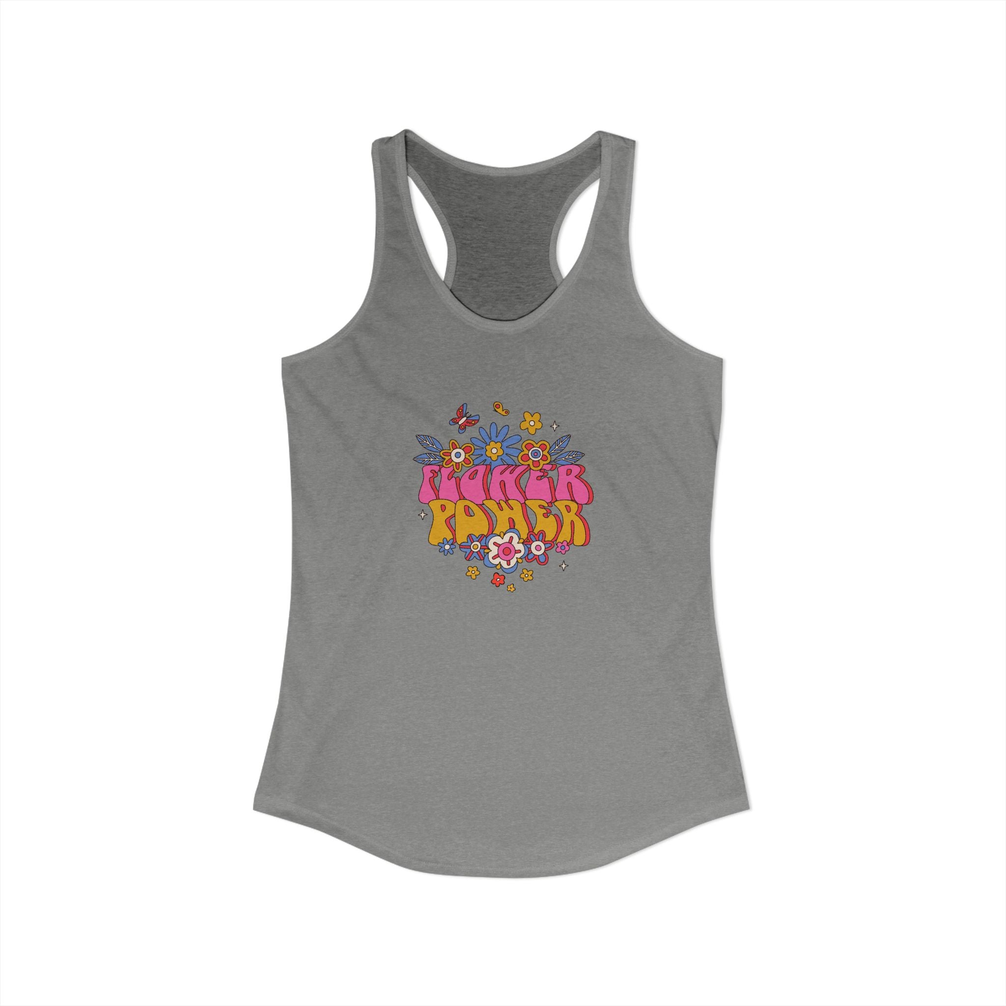 Retro Flower Power,  Women's Ideal Racerback Tank