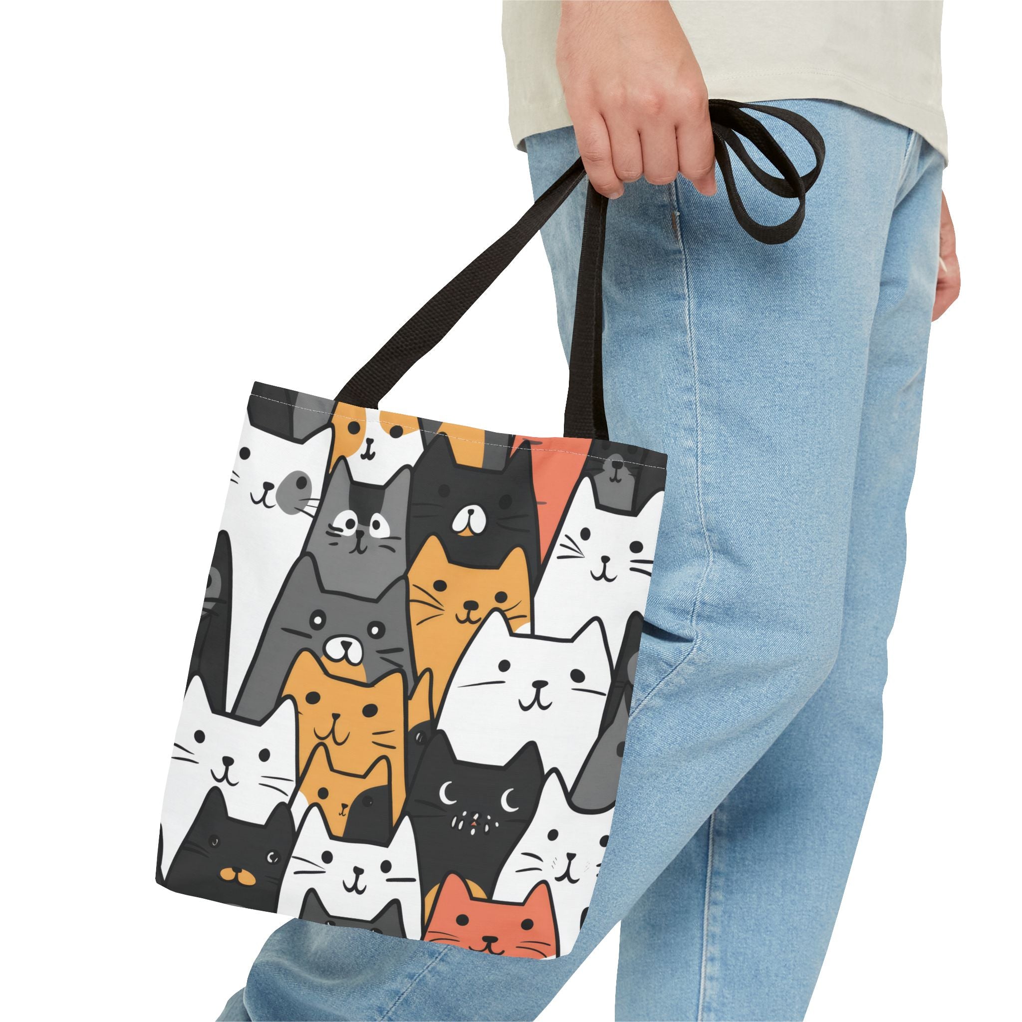 Cat Face Tote Bag, 3 Sizes