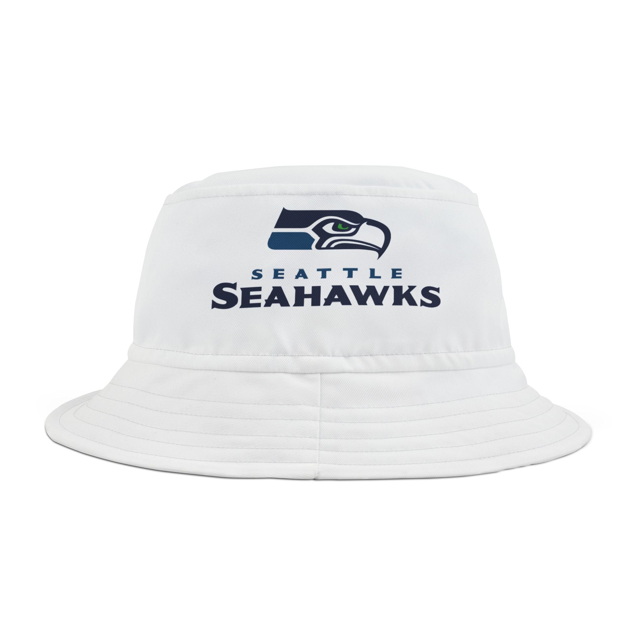 Seattle Seahawks Bucket Hat, White,  2 Sizes