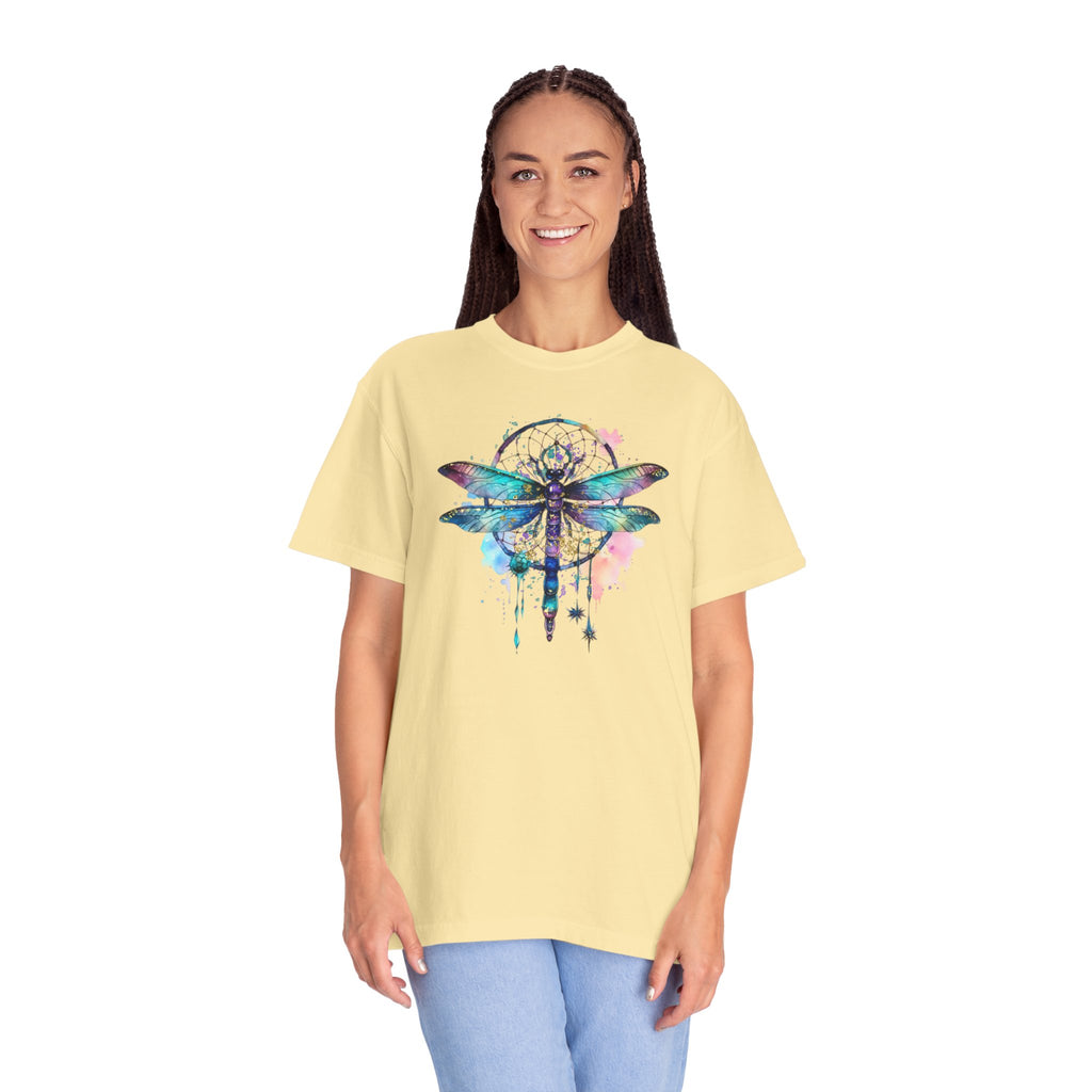 Blue Dragonfly Dreamcatcher T-Shirt for Men and Women