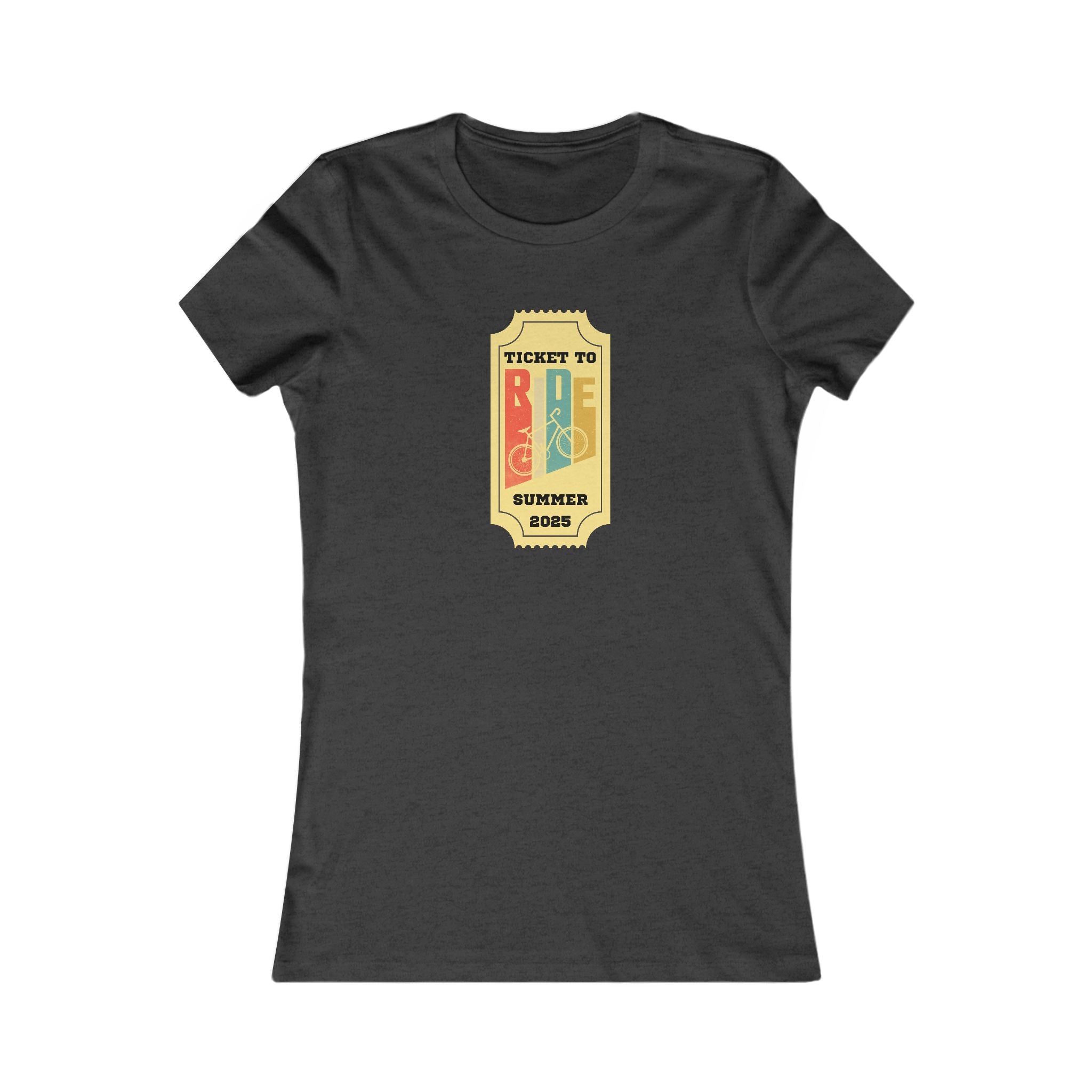 Ticket to Ride Summer 2023 Tee, Women's  Summer T-Shirt, Biking Shirt, Vacation Top, Concert Apparel, Gift for Music Lovers