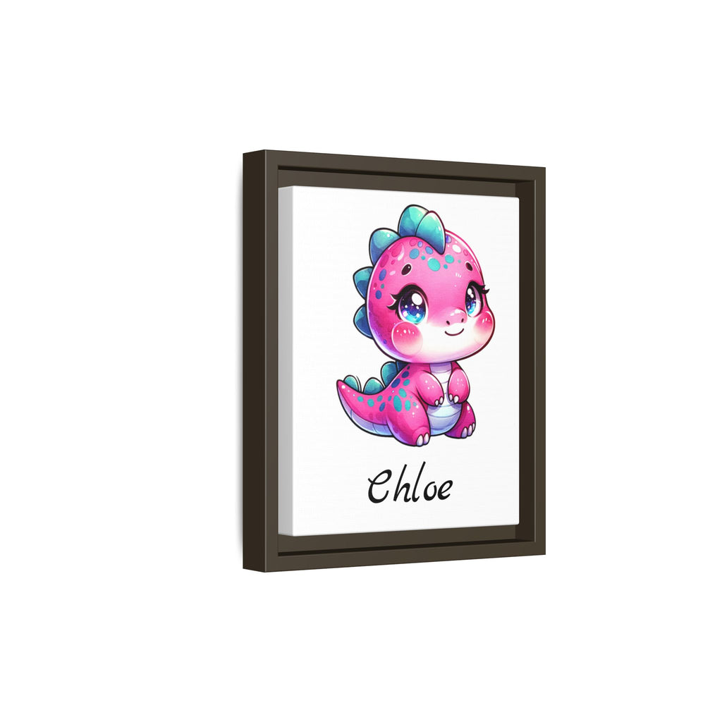 Personalized Pink Baby Dinosaur, Girl's Bedroom Decor, Great Gift Idea, Personalized Wall Decor