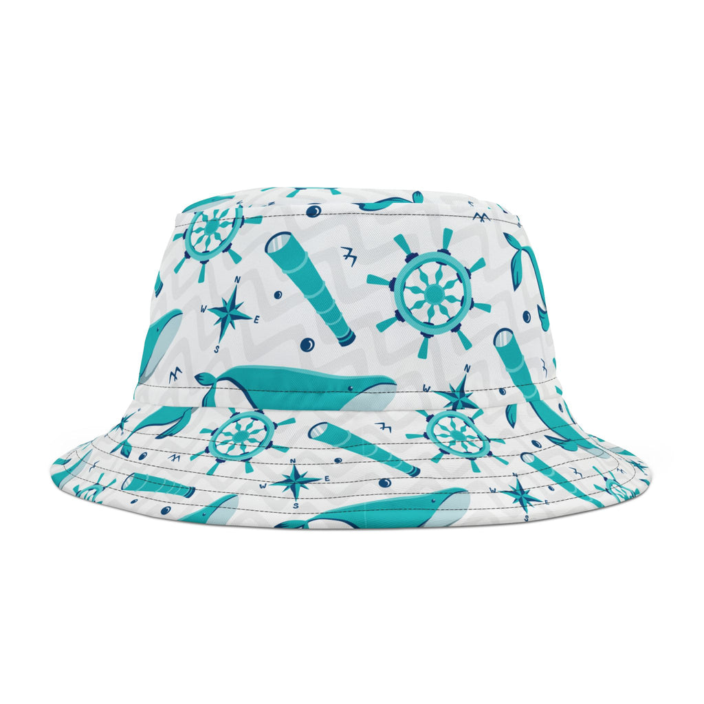 Whale Watching Bucket Hat, Summer Bucket Hat, Beach Bucket Hat, Nautical Hat