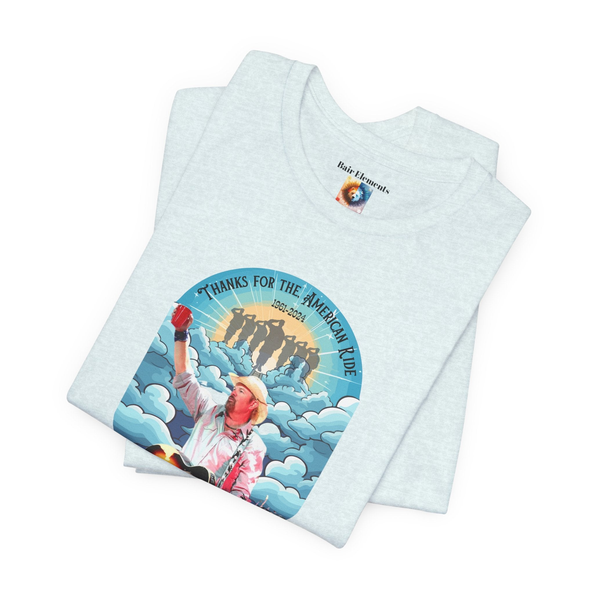 Toby Keith, Thanks for the American Ride, Memorial Tribute Tee,  Toby Keith T-Shirts for Men and Women