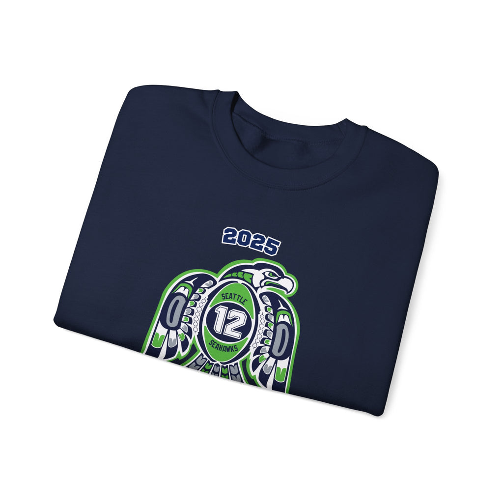 Seahawks 12th Man NFC Champions 2025 Crewneck Sweatshirt