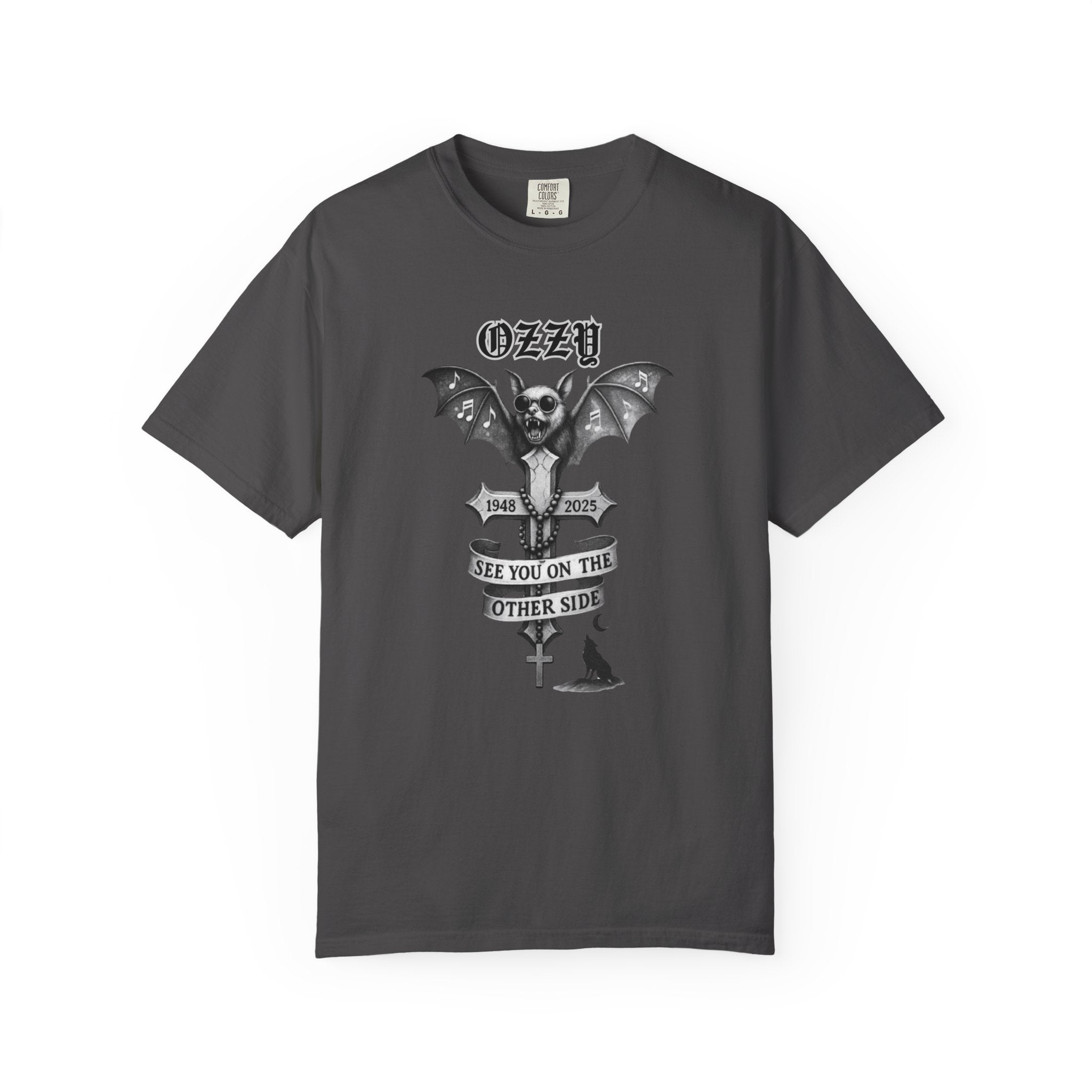 OZZY Bat Memorial T-Shirt, Memorial Blk Sabbath, Music Lover Tee, Ozzy Fan Shirt, Rock T-Shirt, Ozzy Unisex T-Shirts