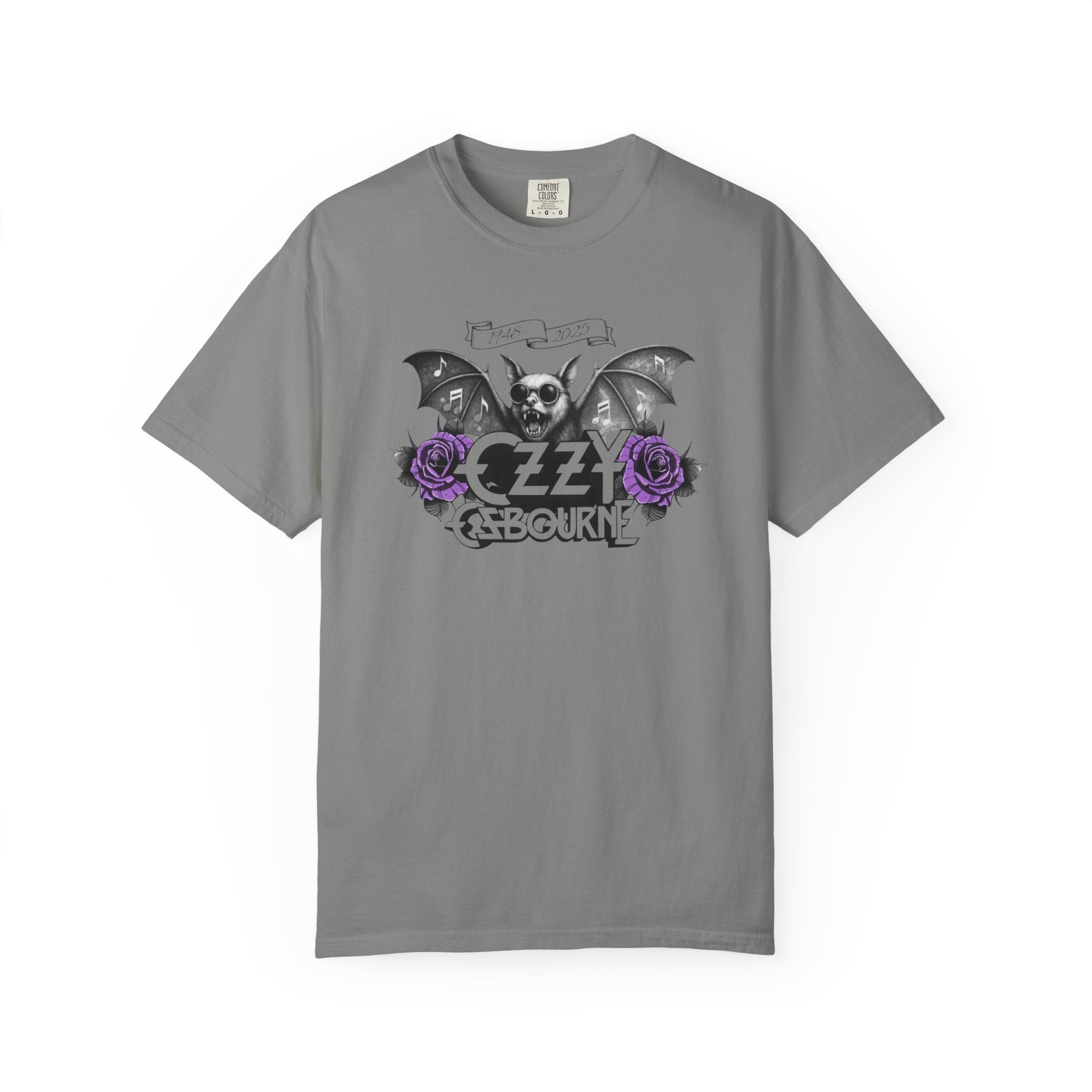 Vintage OZZY Bat T-Shirt, Memorial Blk Sabbath, Music Lover Tee, Custom Artistic Graphic, Casual Wear