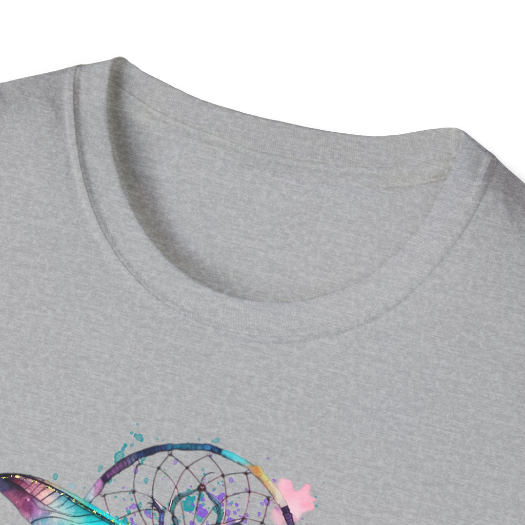 Dreamy Dragonfly T-Shirt, Bohemian Tee, Nature Lover Gift, Summer Outfit, Eco-friendly Apparel, Festival Wear, Unique Graphic Tee