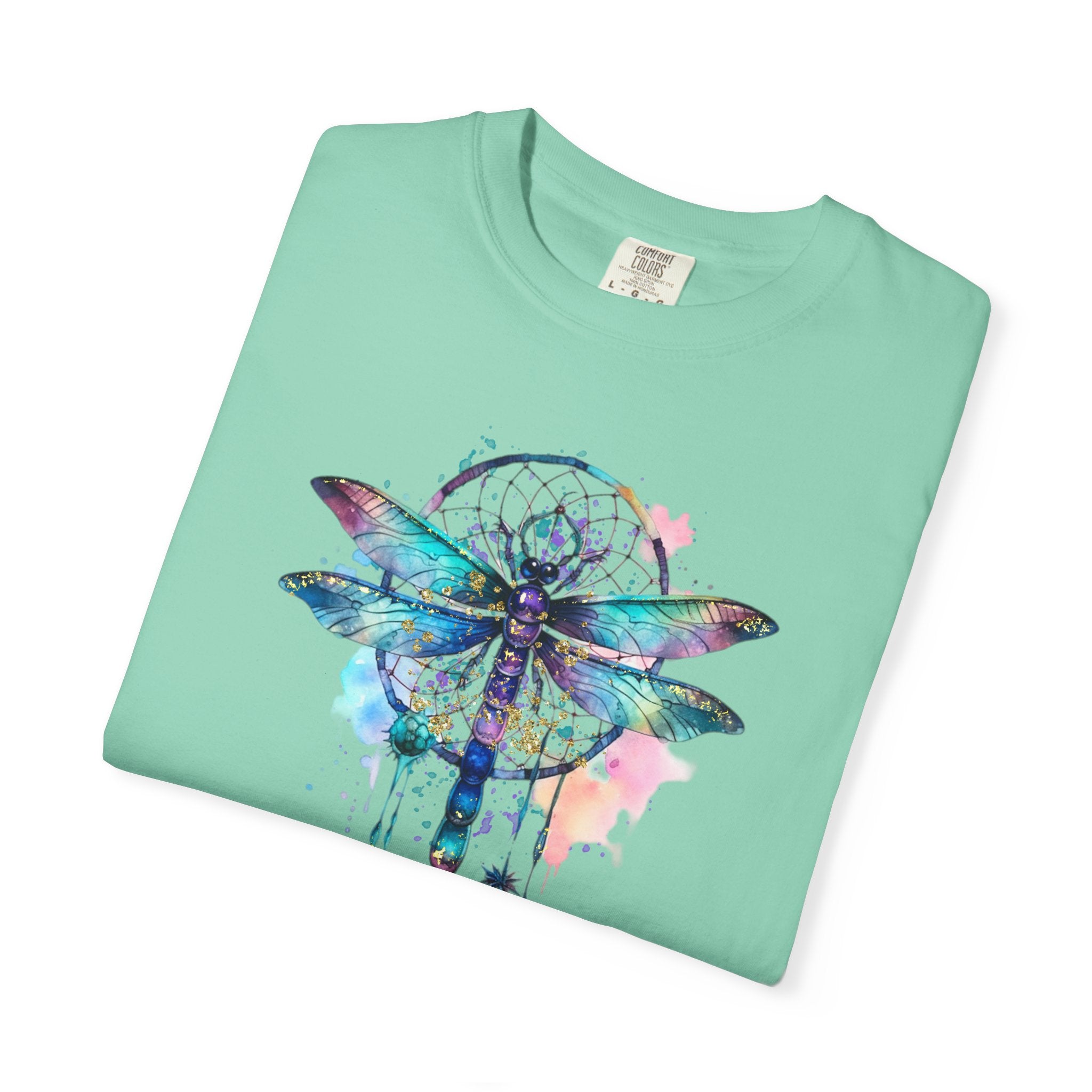 Blue Dragonfly Dreamcatcher T-Shirt for Men and Women