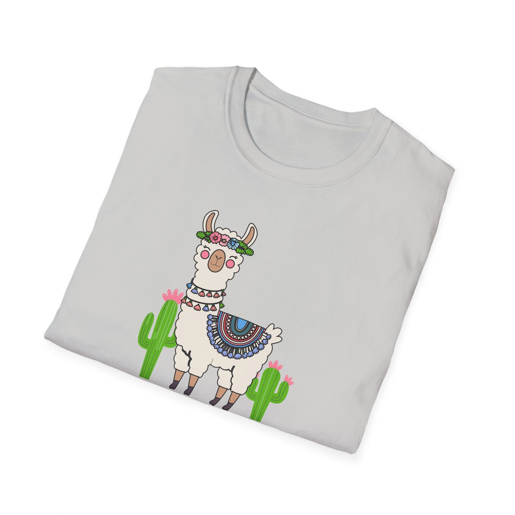 Cute Llama T-Shirt, Unisex Softstyle Tee, Perfect for Nature Lovers, Gifts for Animal Lovers, Casual Wear, Summer Outfit, Vacation