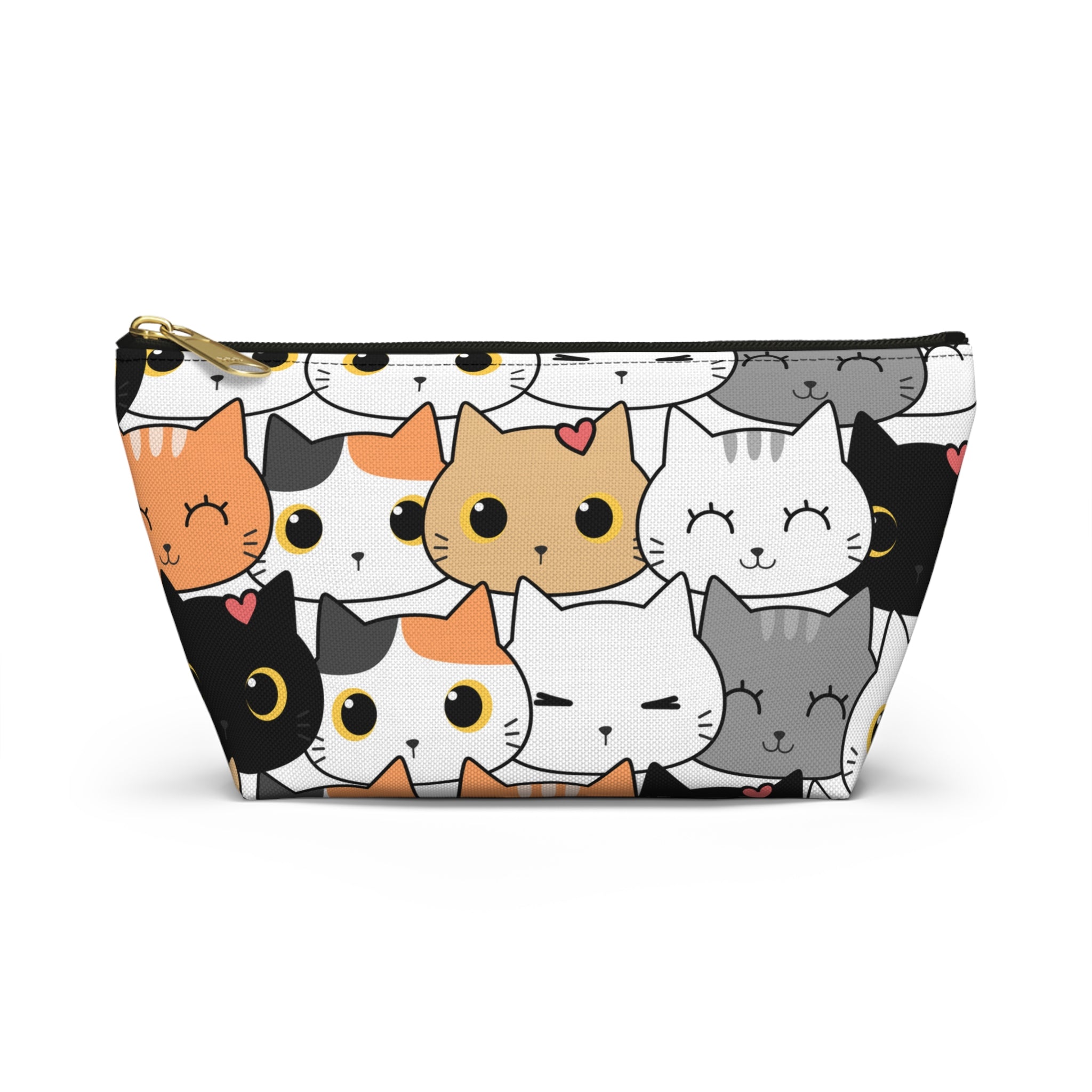 Cat Print, Travel Accessory Pouch, Make-up Bag