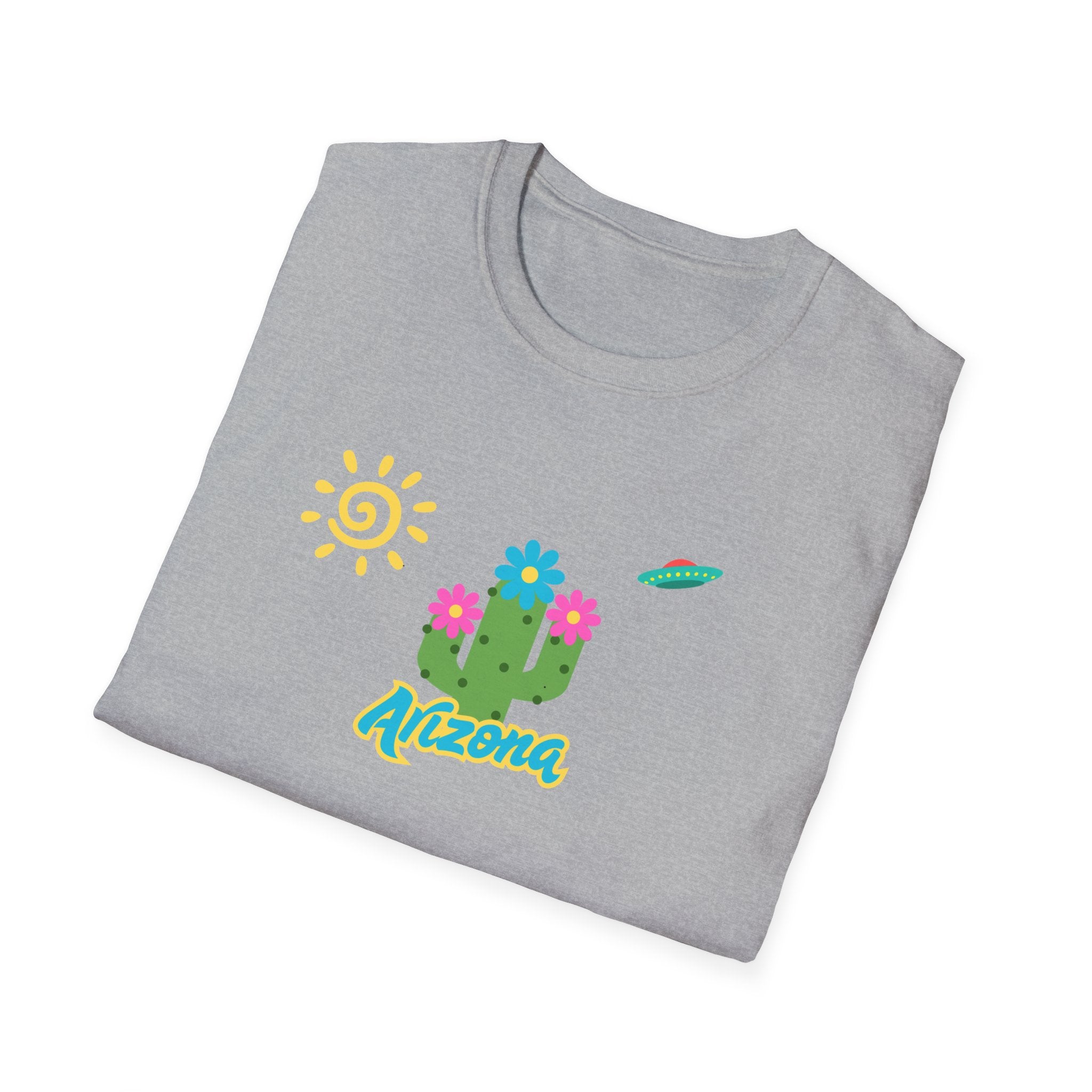 Arizona Cactus T-Shirt, Summer Tee, Travel Shirt, Vacation Apparel, Unique Gift for Nature Lovers