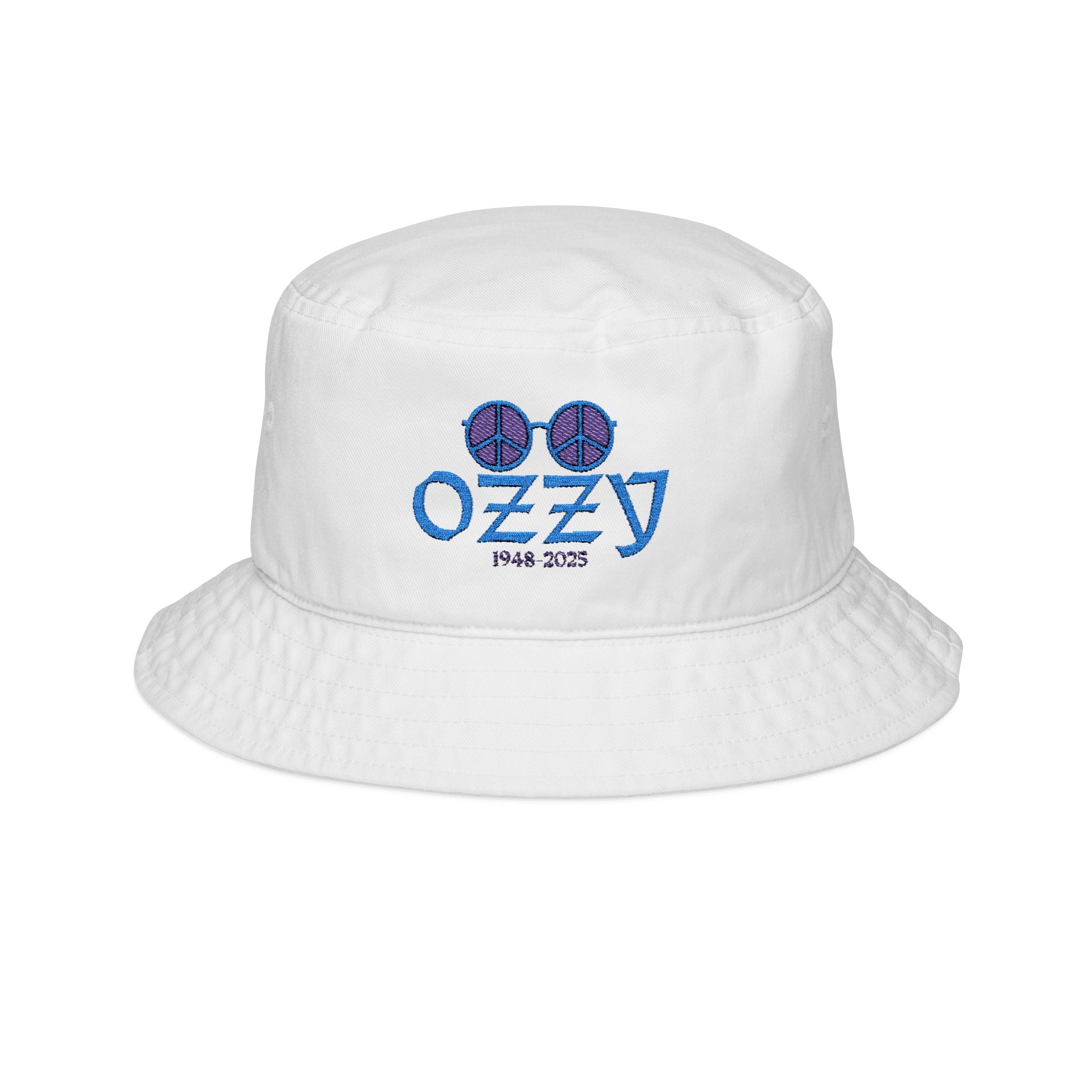 Ozzy Tribute Bucket Hat, Dated Embroidered Ozzy Fan Hat, Unisex Classic Bucket Hat, Ozzy Memorial Tribute