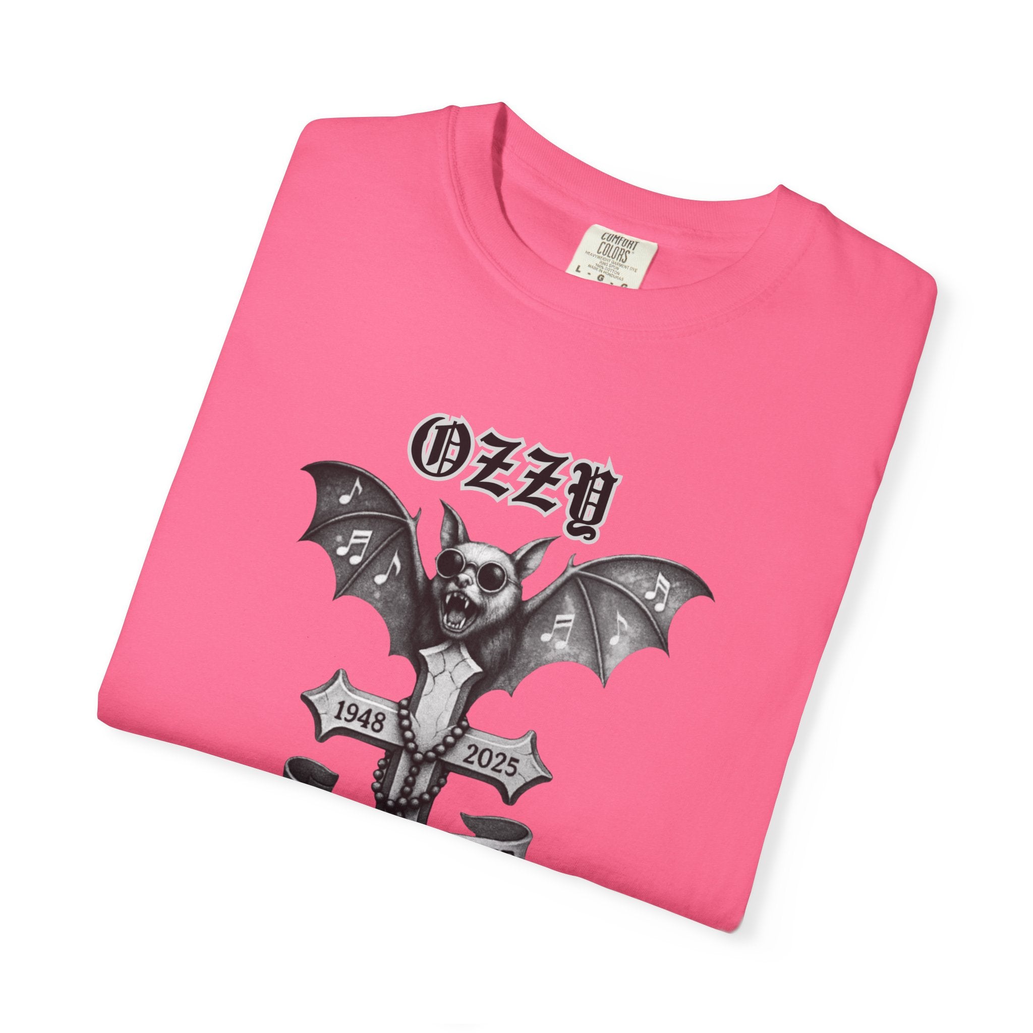 OZZY Bat Memorial T-Shirt, Memorial Blk Sabbath, Music Lover Tee, Ozzy Fan Shirt, Rock T-Shirt, Ozzy Unisex T-Shirts