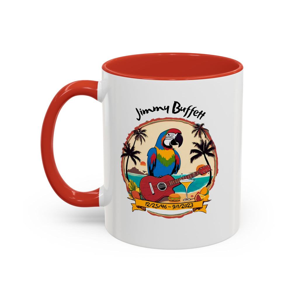 Jimmy Buffett Memorial Parrot Coffee Mug, 11oz