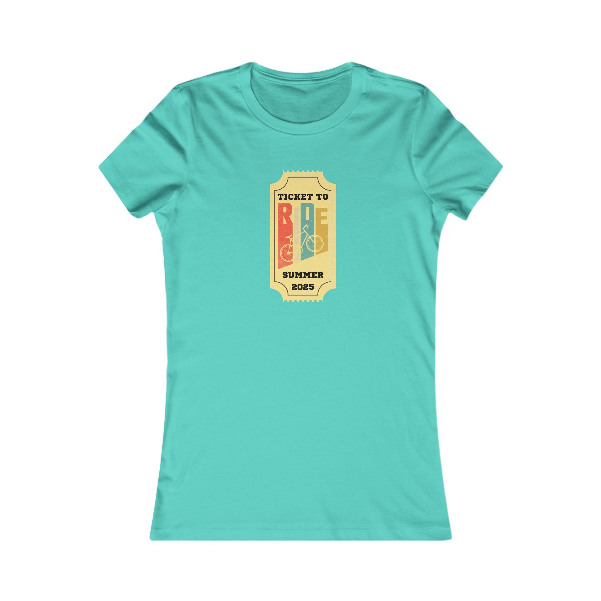 Ticket to Ride Summer 2023 Tee, Women's  Summer T-Shirt, Biking Shirt, Vacation Top, Concert Apparel, Gift for Music Lovers