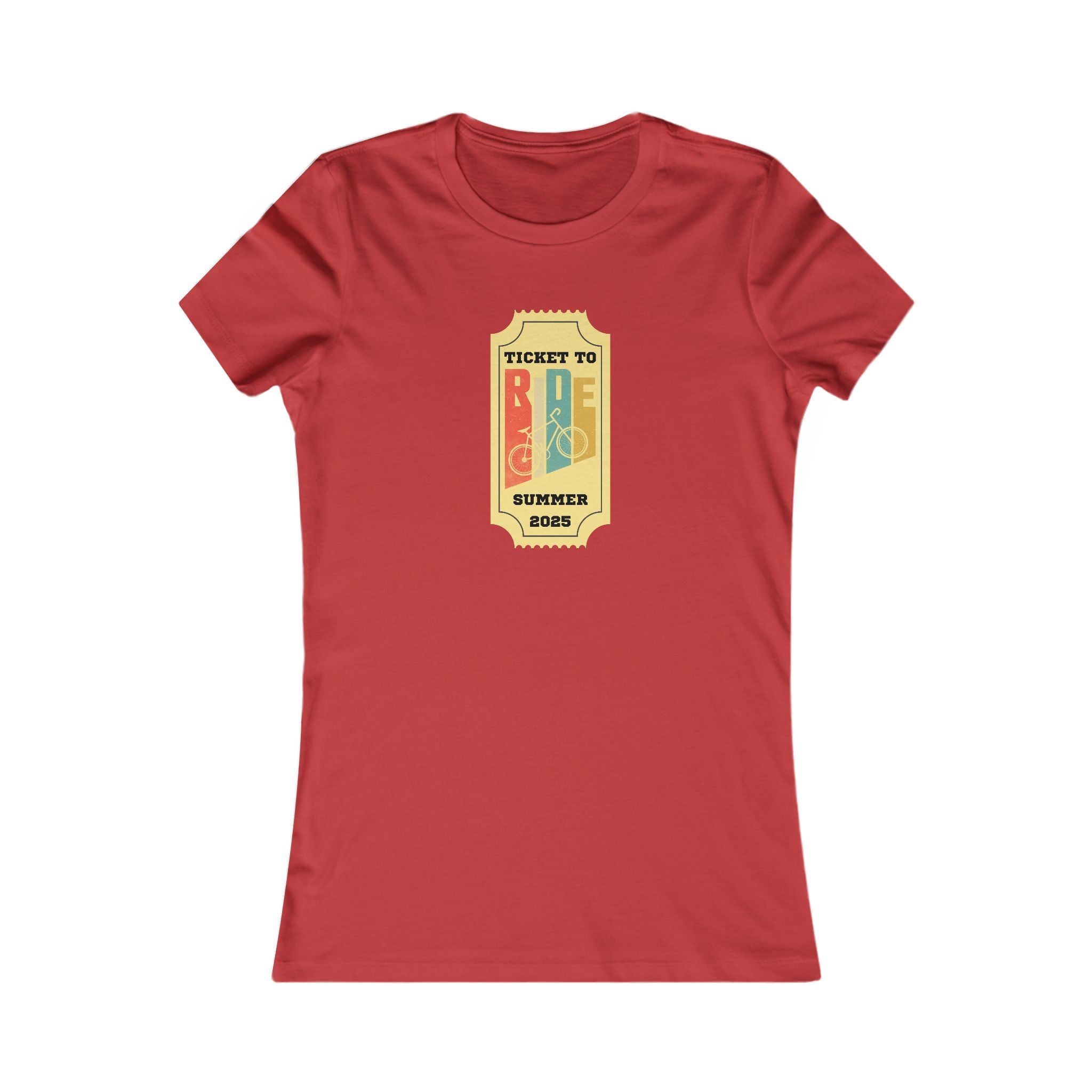 Ticket to Ride Summer 2023 Tee, Women's  Summer T-Shirt, Biking Shirt, Vacation Top, Concert Apparel, Gift for Music Lovers