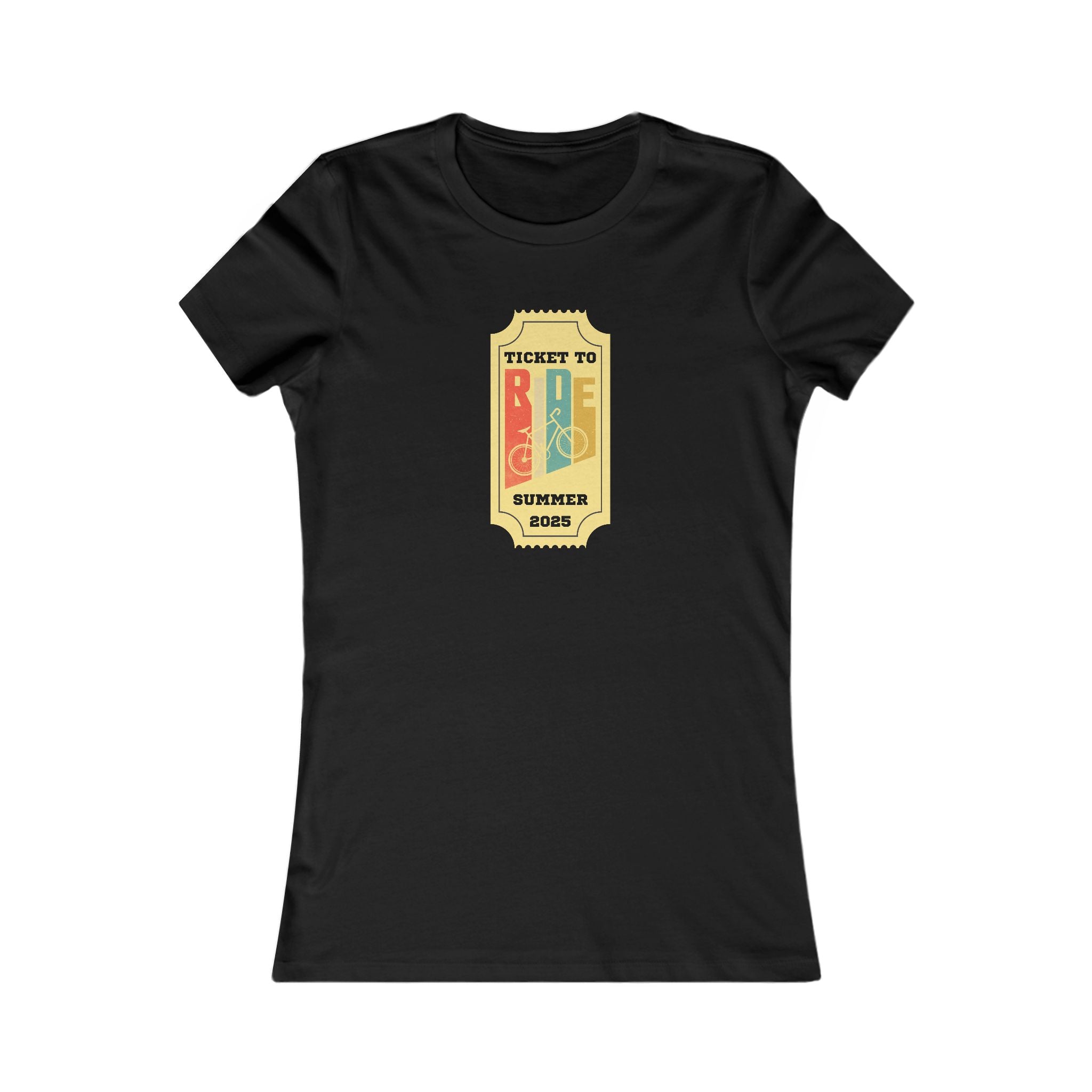 Ticket to Ride Summer 2023 Tee, Women's  Summer T-Shirt, Biking Shirt, Vacation Top, Concert Apparel, Gift for Music Lovers