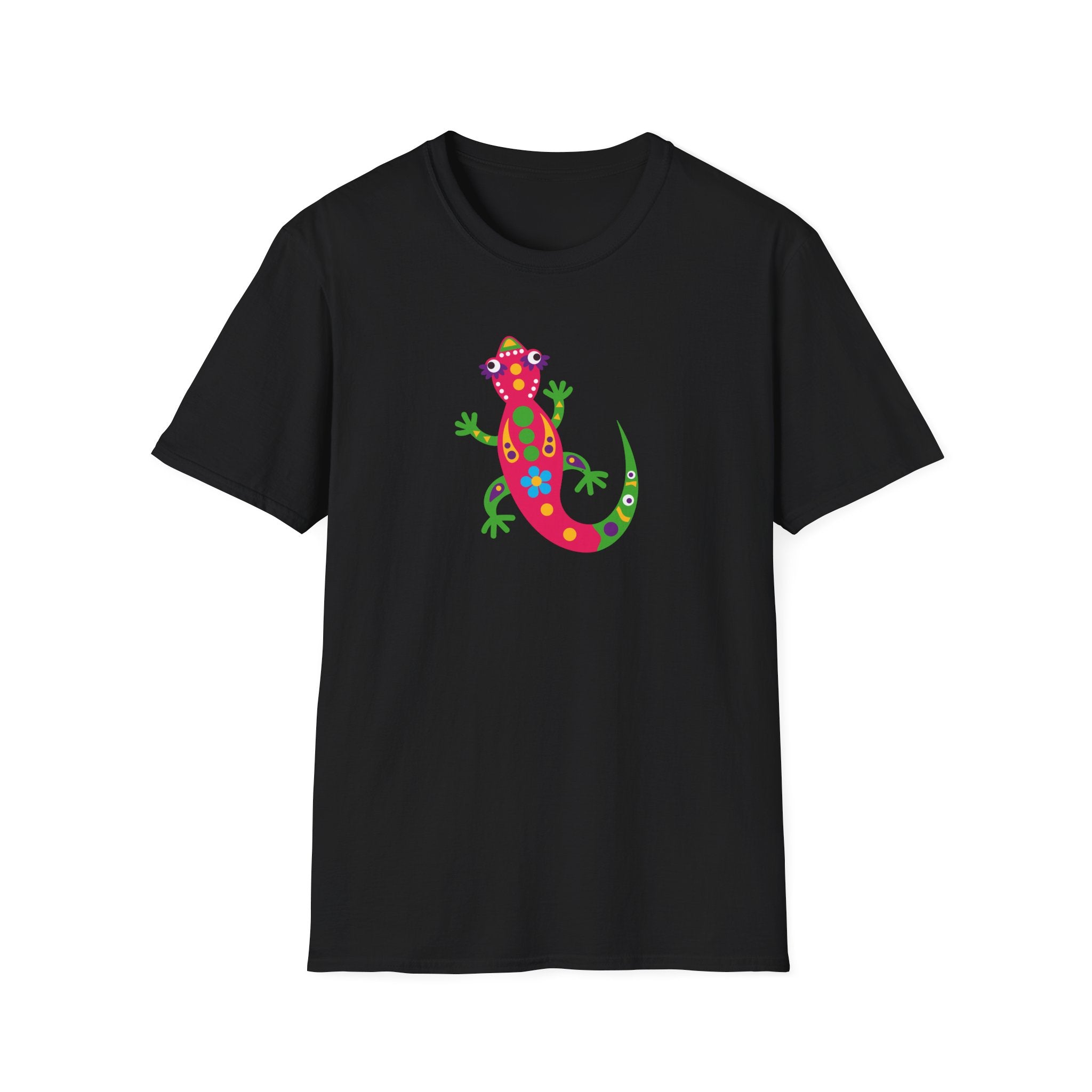 Colorful Gecko T-Shirt, Fun Unisex Tee, Ideal Gift for Nature Lovers, Summer Vibe Shirt, Perfect for Casual Wear