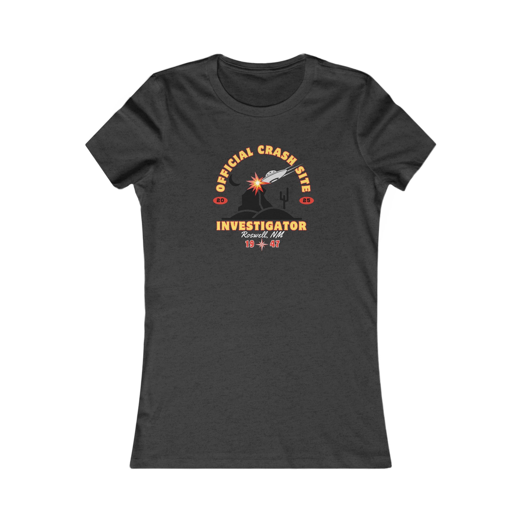 UFO Crash Investigator Tee, Alien Conspiracy Theory Shirt, Area 51 Women's Top, X-Files Fan Gift, Roswell UFO Sightings T-Shirt, Space