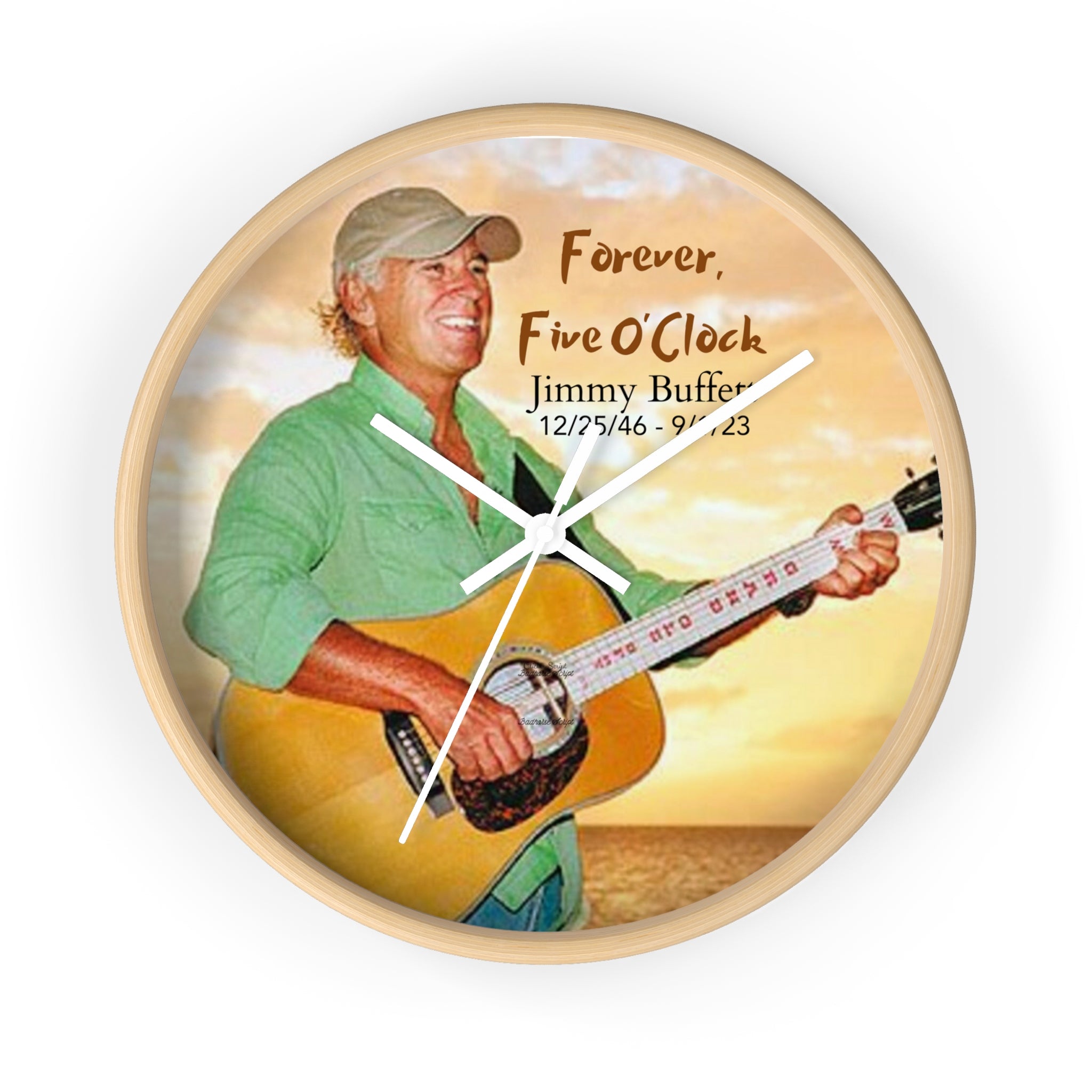 Forever, Five O'Clock, Jimmy Buffett Wall Clock