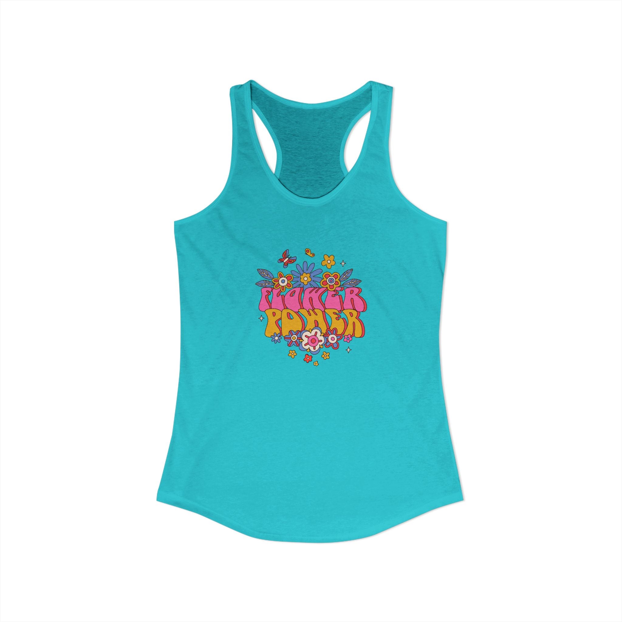 Retro Flower Power,  Women's Ideal Racerback Tank