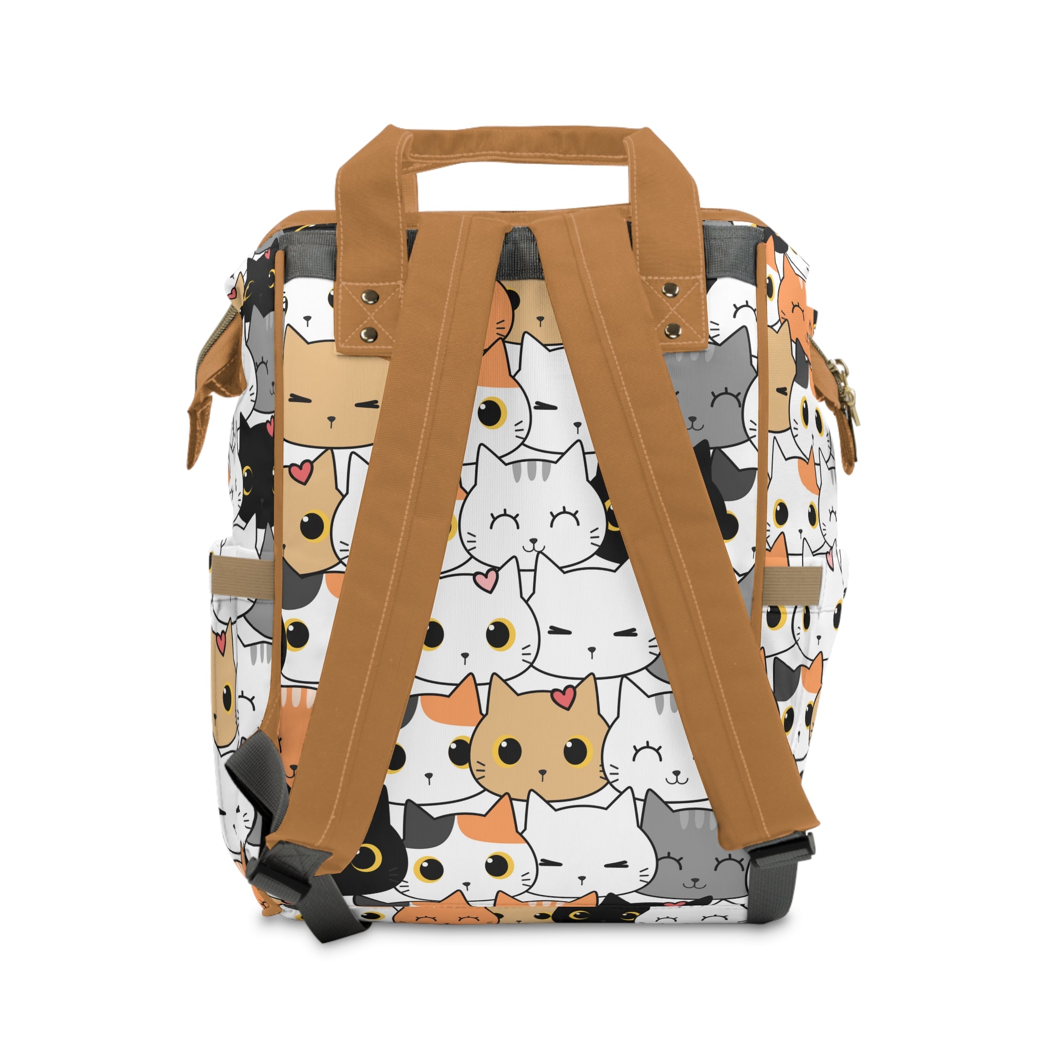 Happy Cats Backpack, Cat Print Backpack