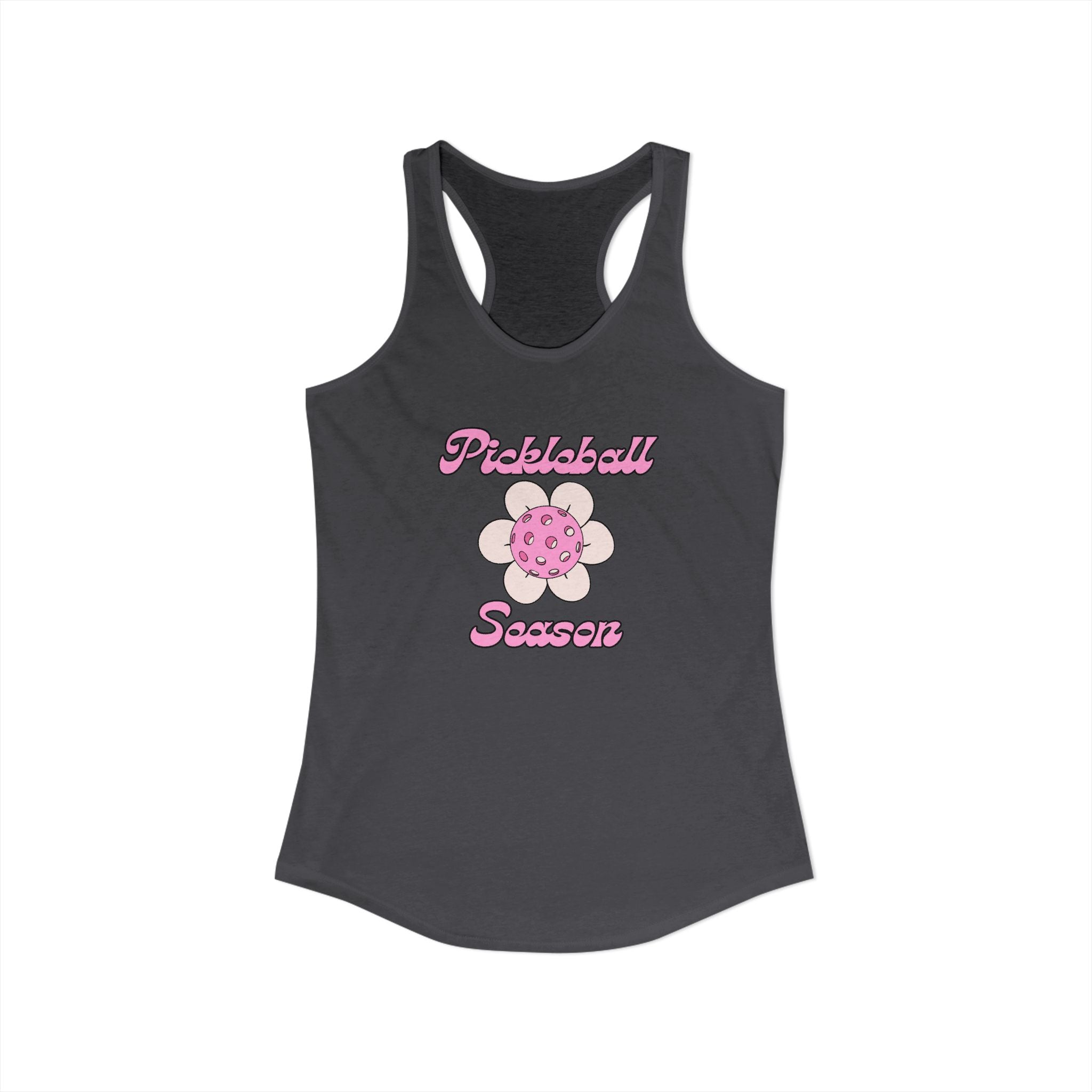 Pickleball Season Racerback Tank, Women's Sports Top, Summer Activewear, Gift for Pickleball Fans, Trendy Workout Shirt