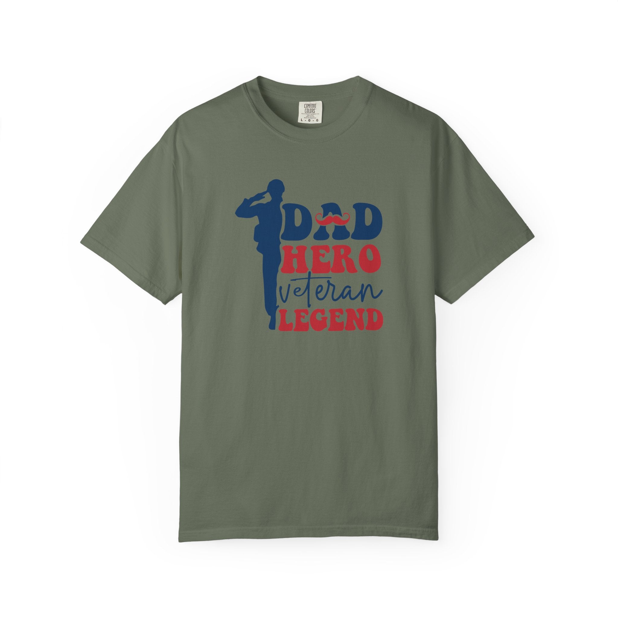 Dad Hero Veteran Legend T-Shirt, Father's Day Gift, Patriotic Shirt, Military Dad Tee, Family Man Top