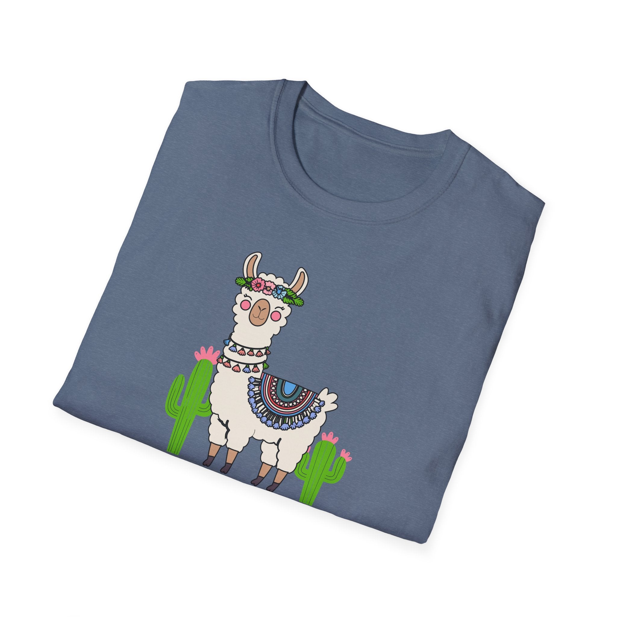 Cute Llama T-Shirt, Unisex Softstyle Tee, Perfect for Nature Lovers, Gifts for Animal Lovers, Casual Wear, Summer Outfit, Vacation