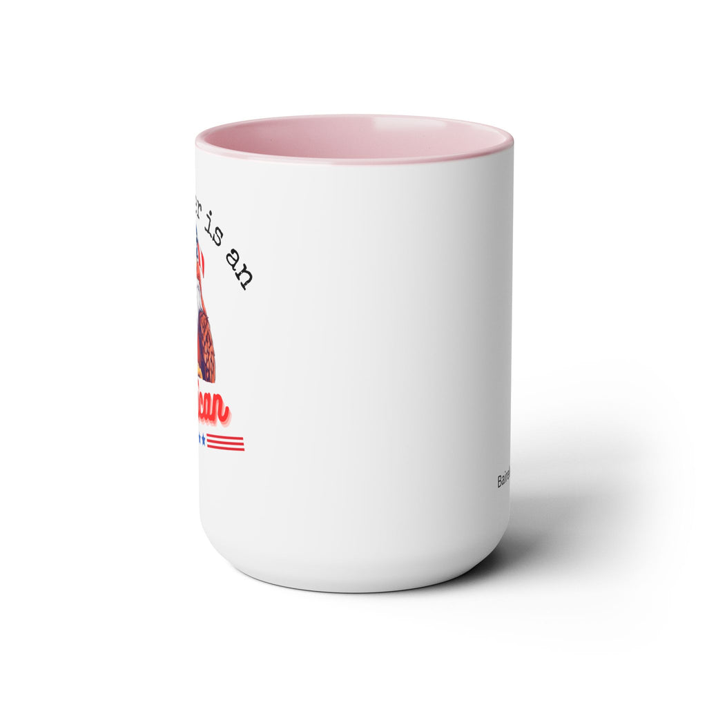 My gender is an, American, Two-Tone Coffee Mugs, 15oz