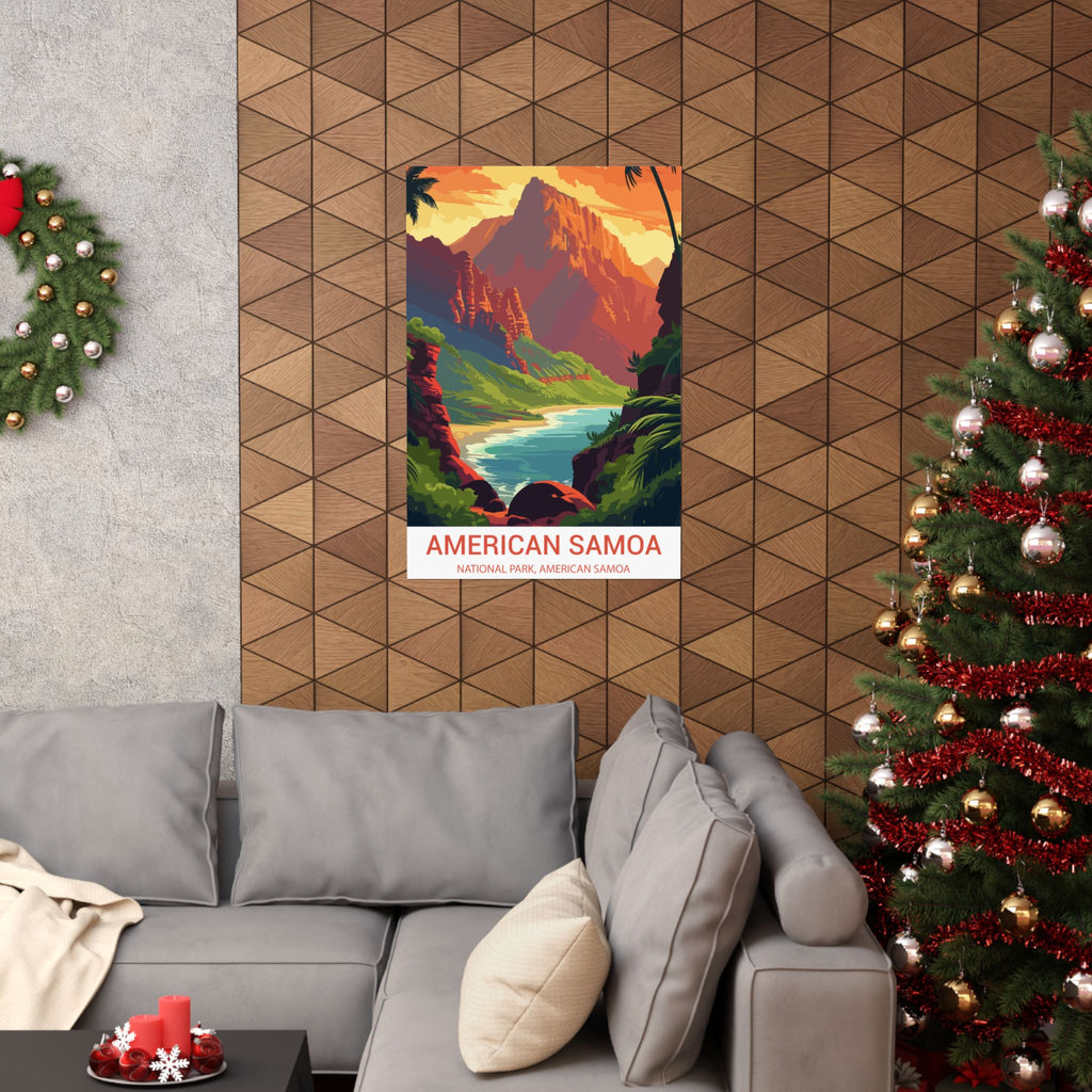 American Samoa,  Matte Vertical Poster
