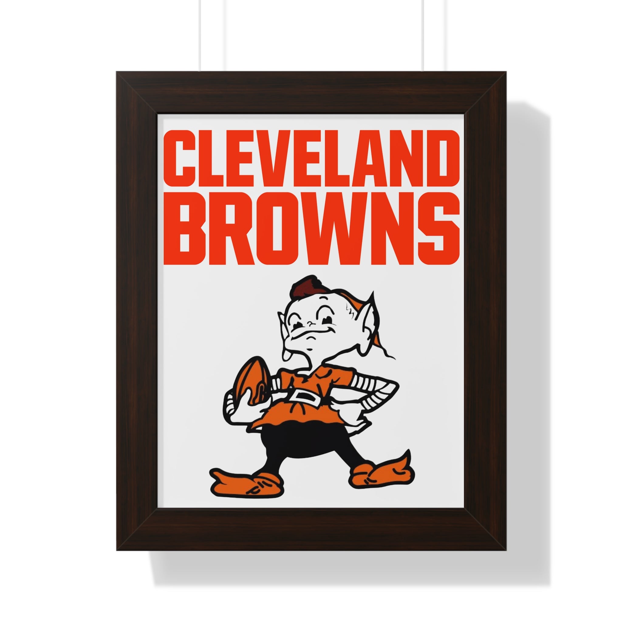 Retro Cleveland Browns Framed Wall Art