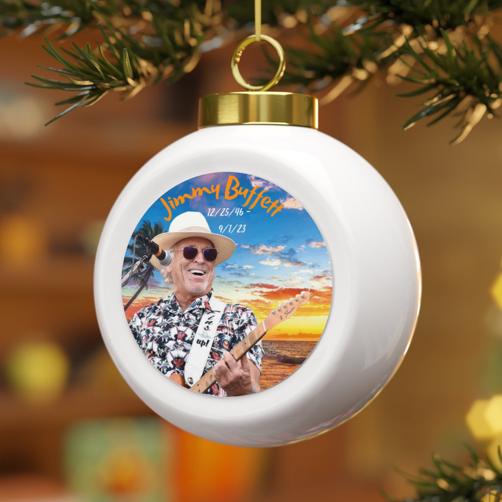 Jimmy Buffett, Ceramic Ball Ornament, Sunset
