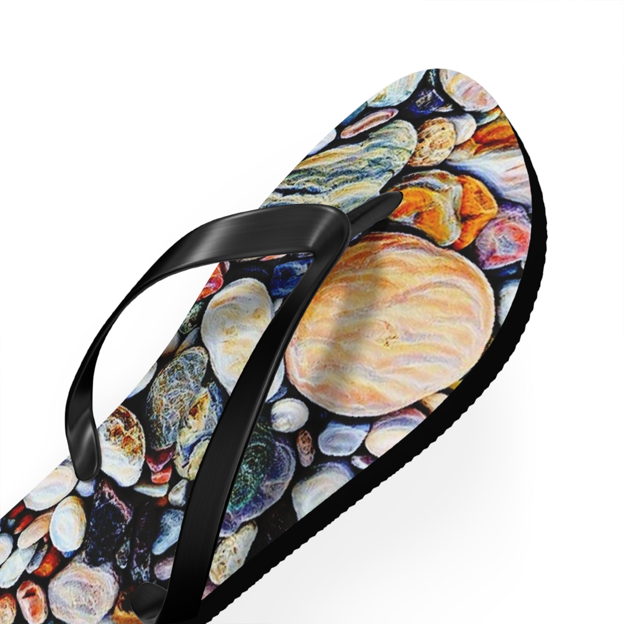 Colorful Stones Flip Flops