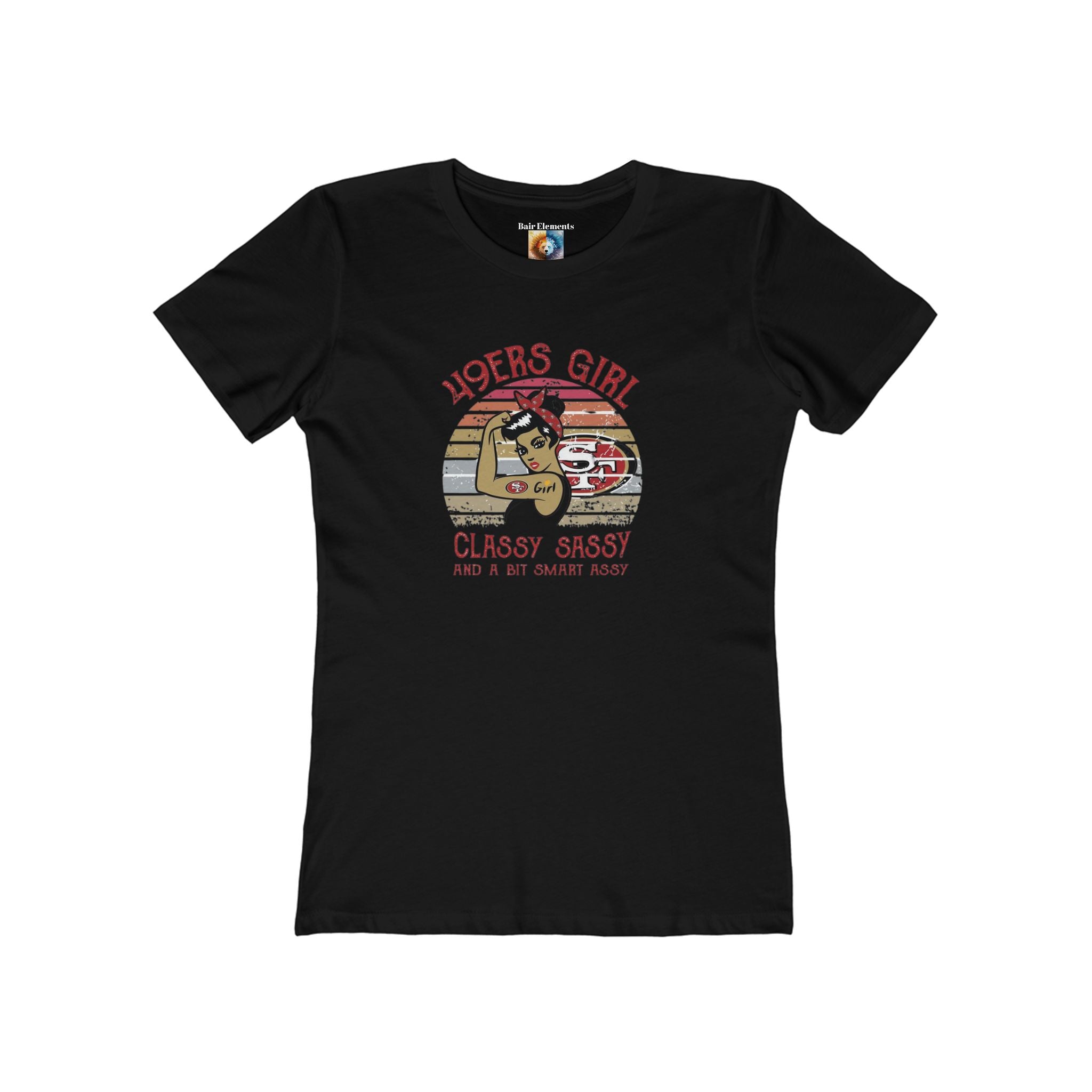 49'ers  Girl, The Boyfriend Tee for Women