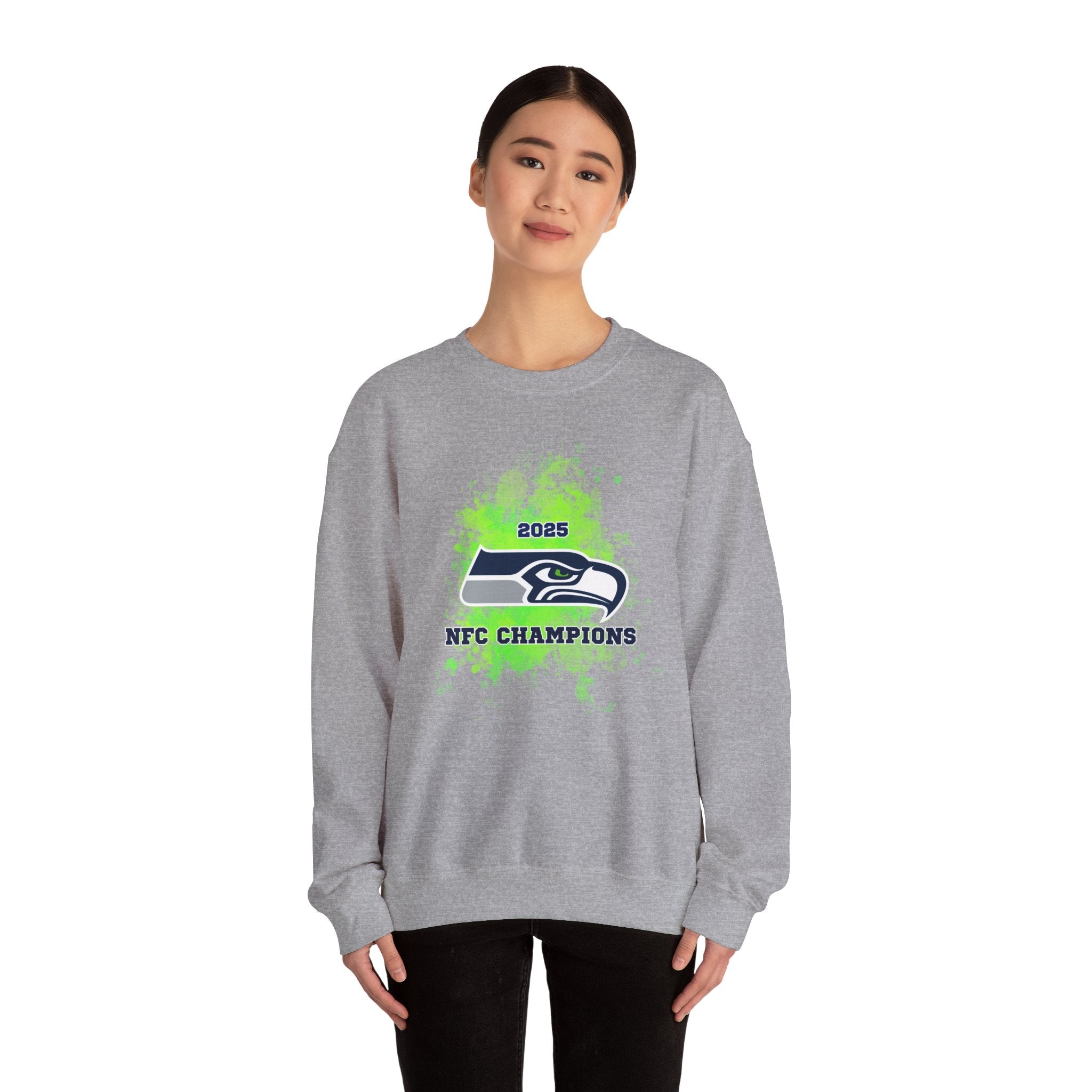 Seahawks 2025 NFC Champions Crewneck Sweatshirt