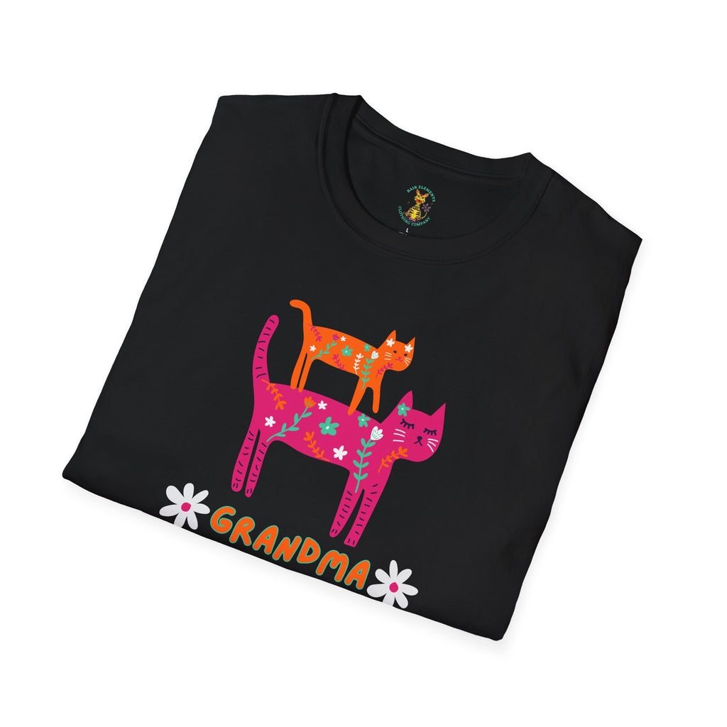 Grandma Cat T-Shirt, Mother's Day T-Shirt, Sizes XS-5X, Cat Print T-Shirt for Women