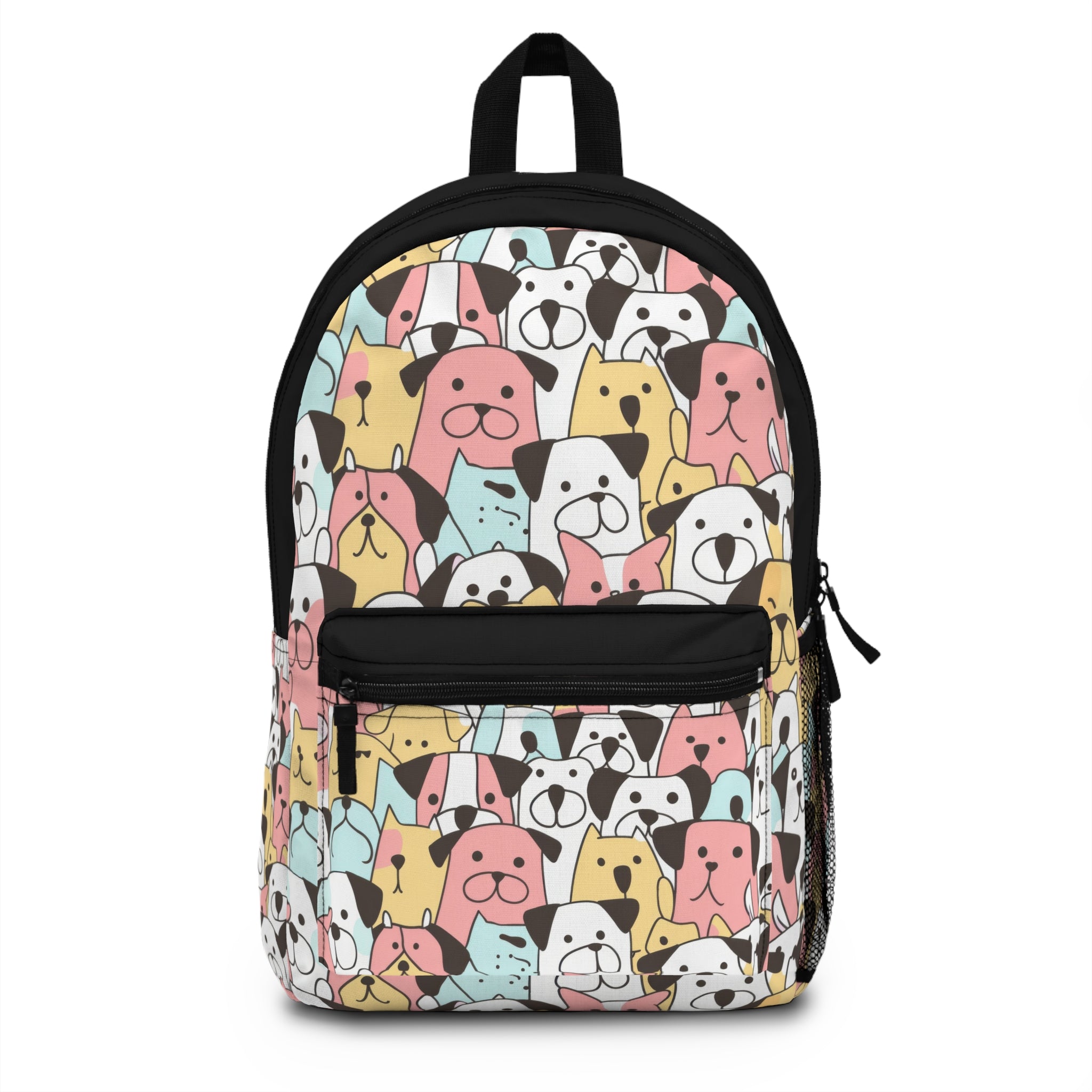 Pile of Pups Backpack,  Large Backpack, Dog Print Backpack