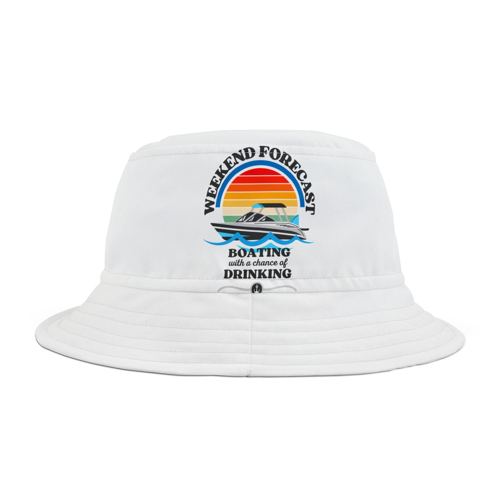 Weekend Boating Forecast, Bucket Hat, Summer Sun Hat, Boating Hat,  Sun Shade Hat