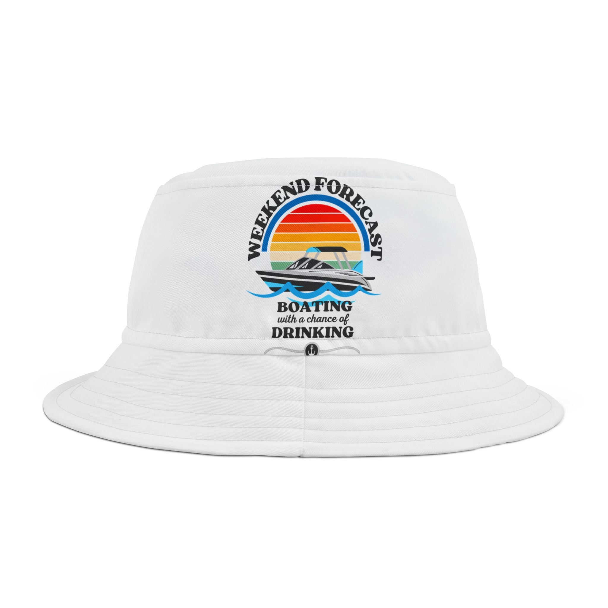 Weekend Boating Forecast, Bucket Hat, Summer Sun Hat, Boating Hat,  Sun Shade Hat