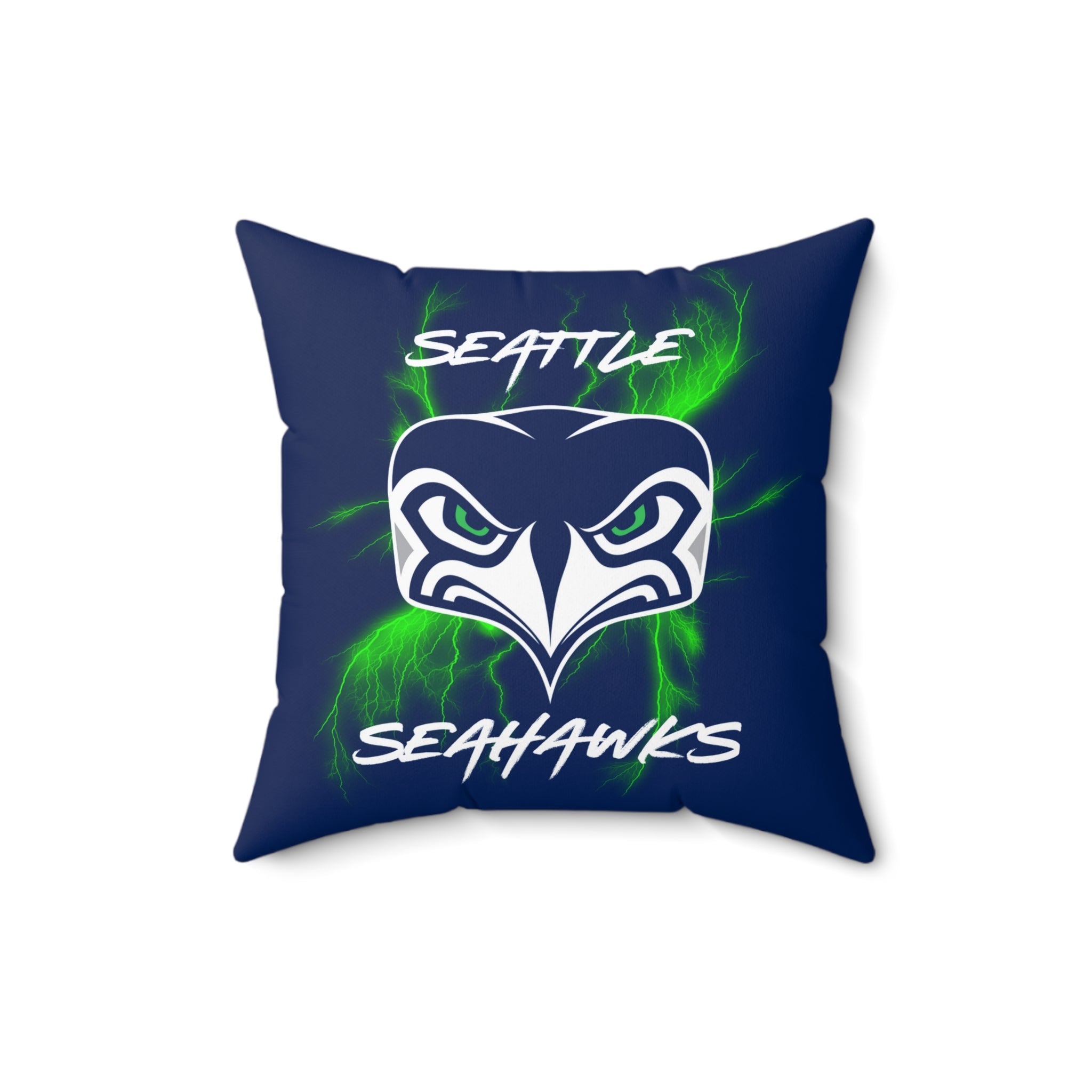 Seattle Seahawks Square Throw Pillow