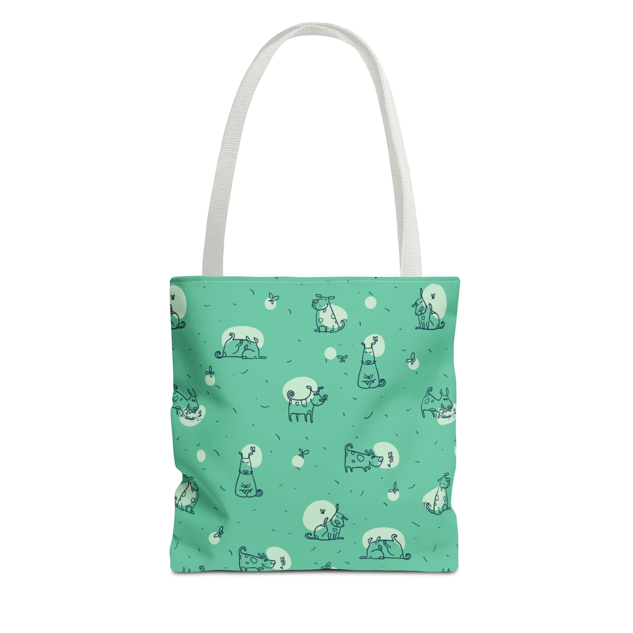 Cute Dog Print Tote Bag, 3 Sizes