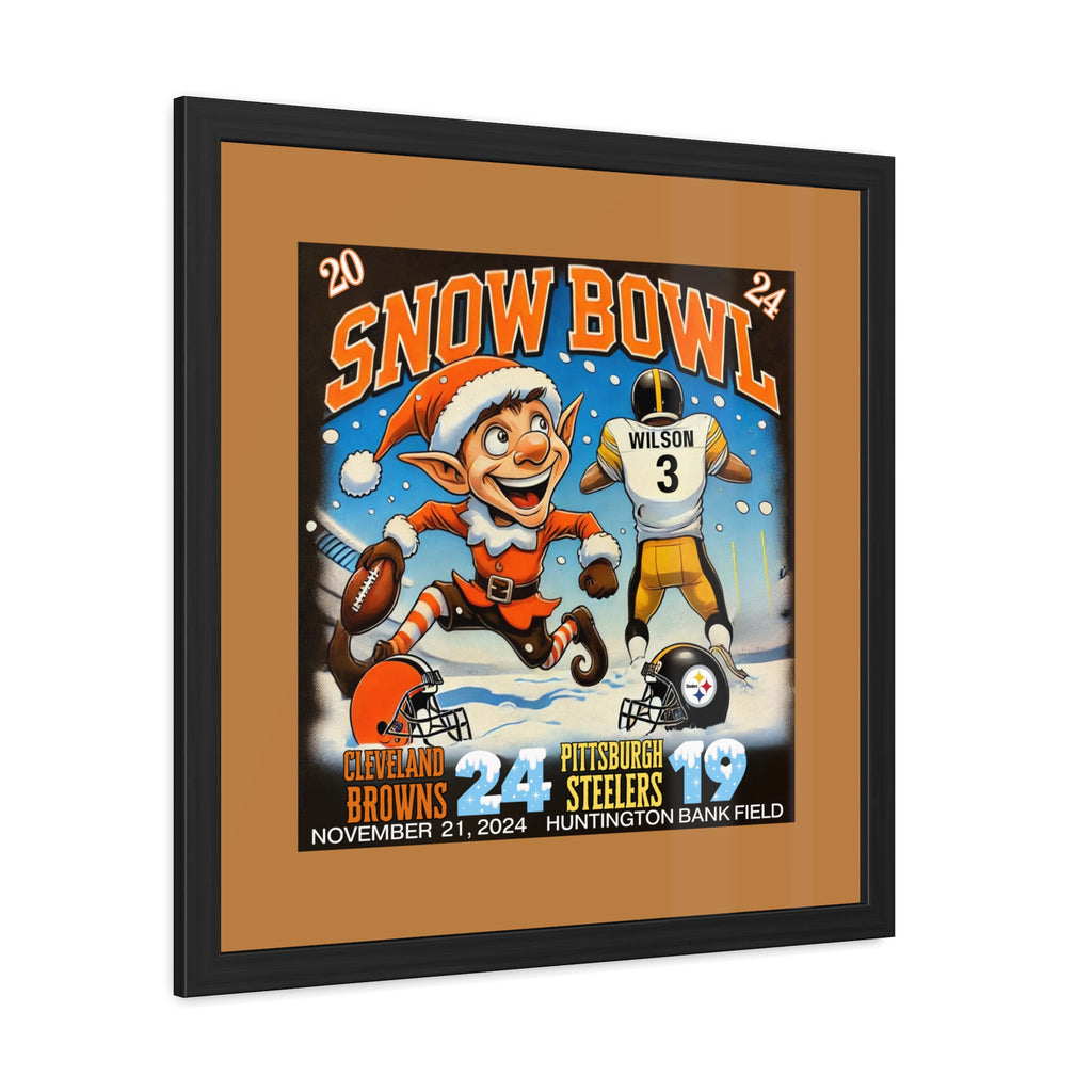 Cleveland Snow Bowl 2024 Limited Edition Wall Art Framed Poster 16 X 16, 24 X 24