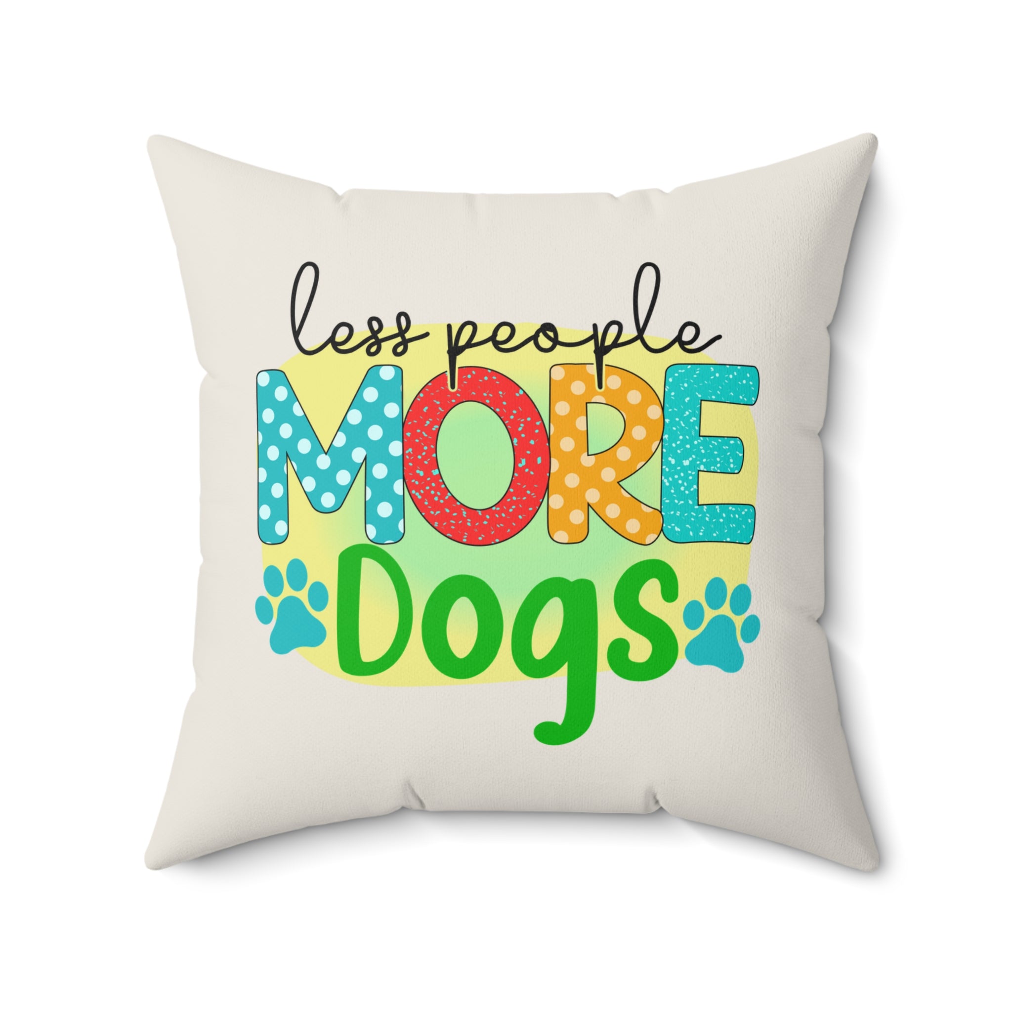 2 in 1, More Dogs/More Cats, Throw Pillow